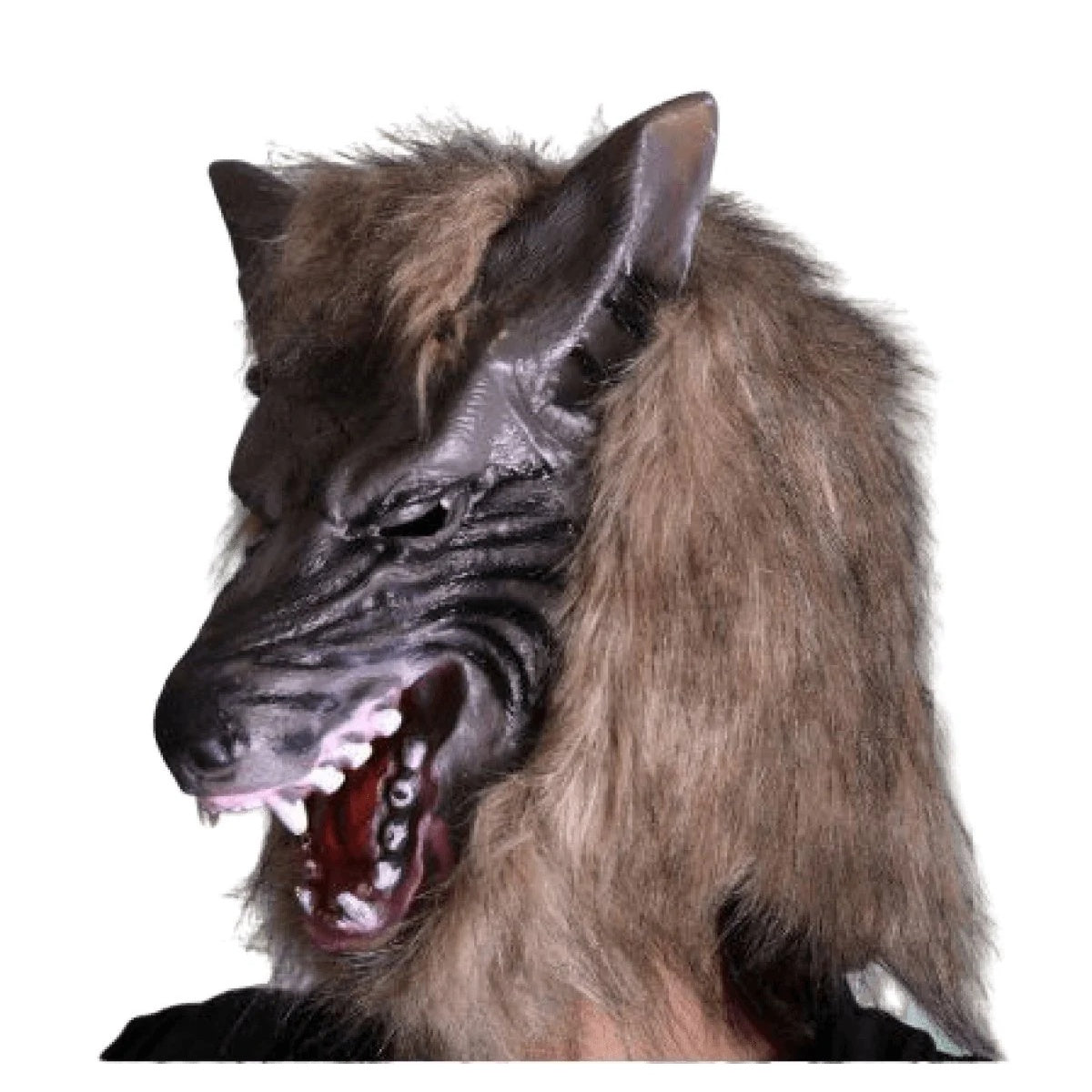 Clown Wolf Teddy Rabbit Animal Mask Horror Scary Halloween Full Face Costume Party - Brown Wolf - Asia Sell