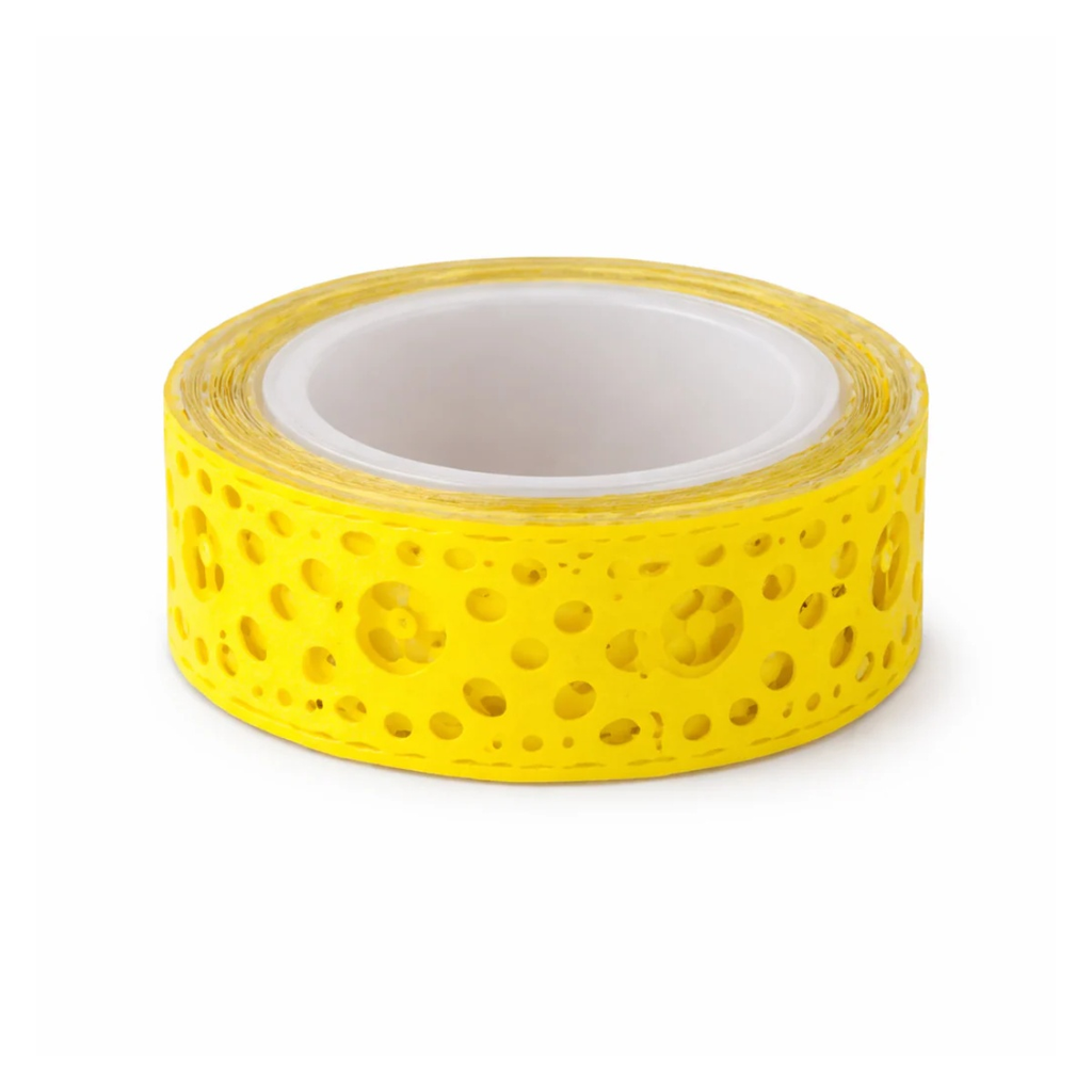 Decorative Sticky Tape Lace Roll Purple Red Black Yellow Washi – Yellow