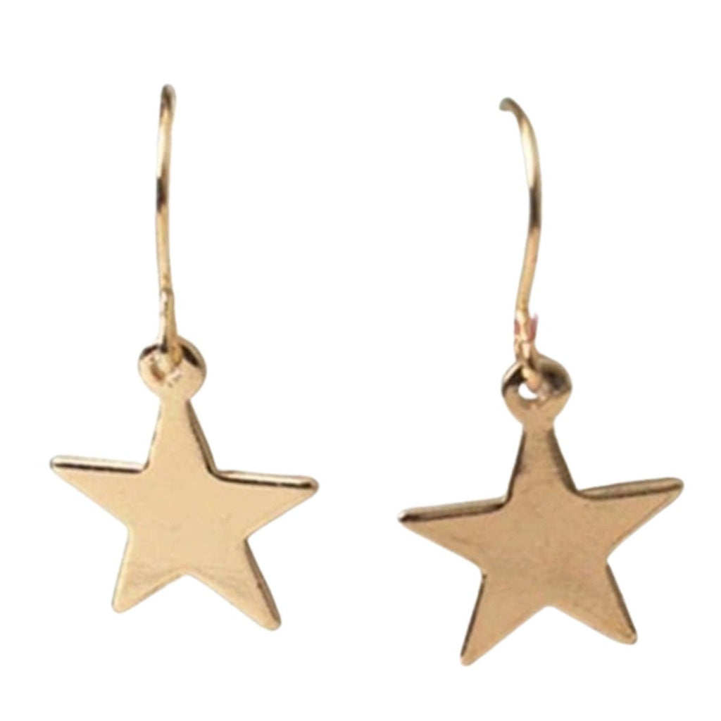 13mm Star Tassel Earrings Gold or Silver – Gold