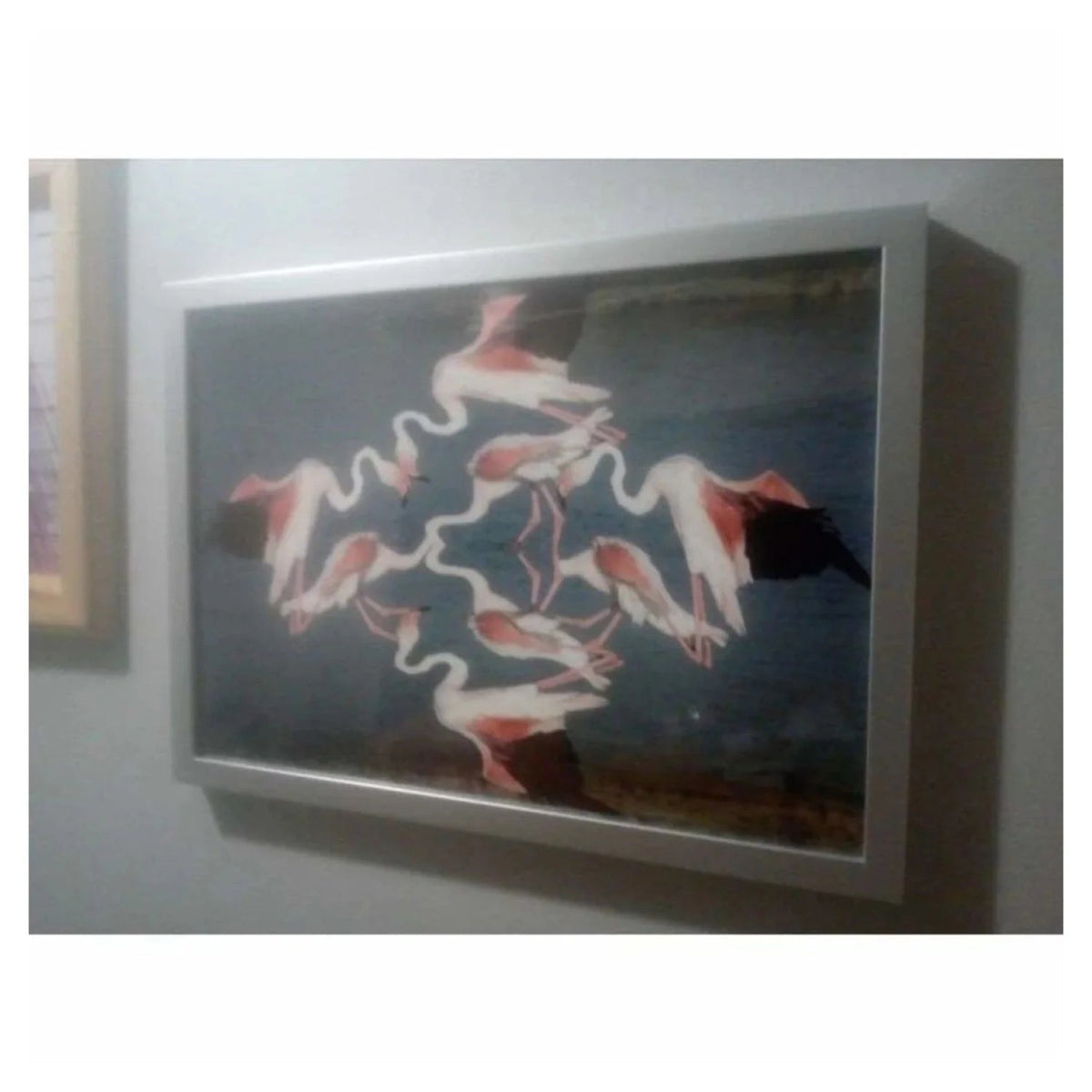 Eight Flamingos Art Flush Mount Wall Frame – A3