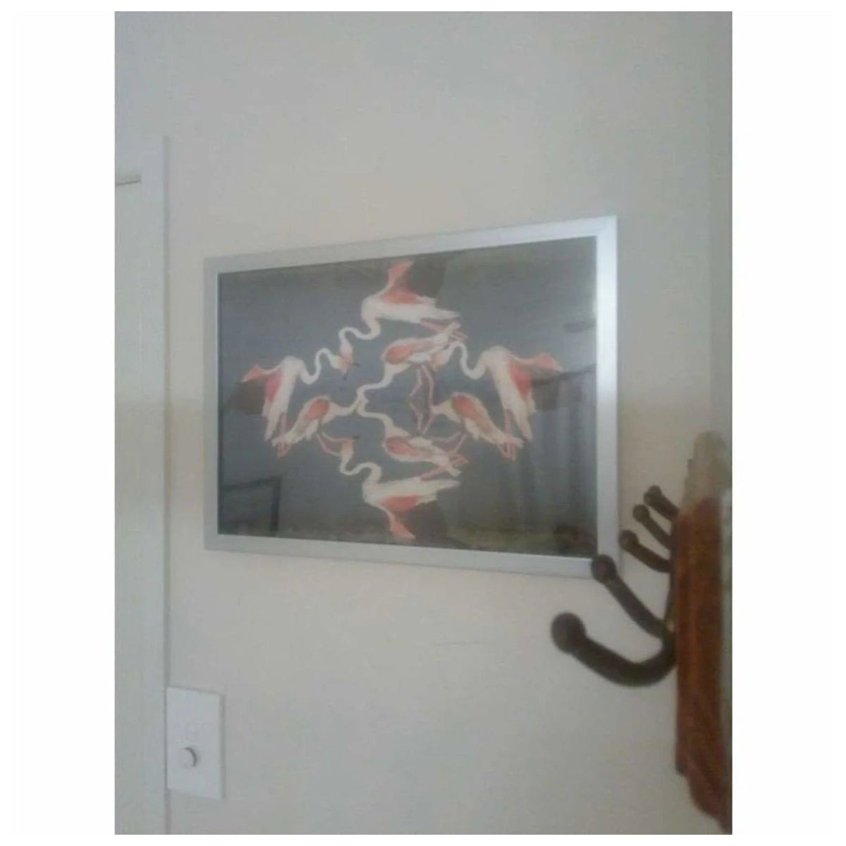 Eight Flamingos Art Flush Mount Wall Frame – A3
