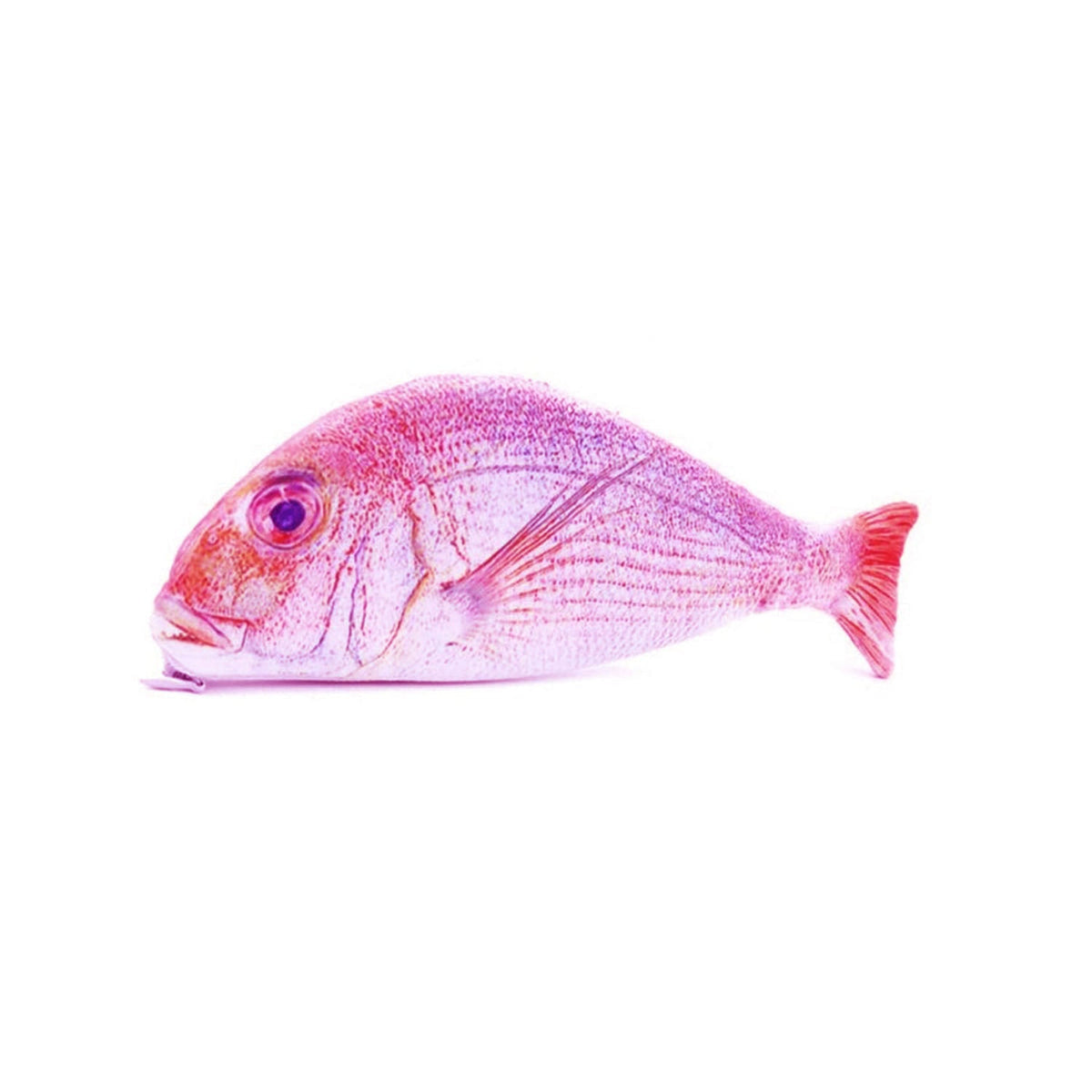 Fish Shape Pencil Case with Zipper – Red Snapper