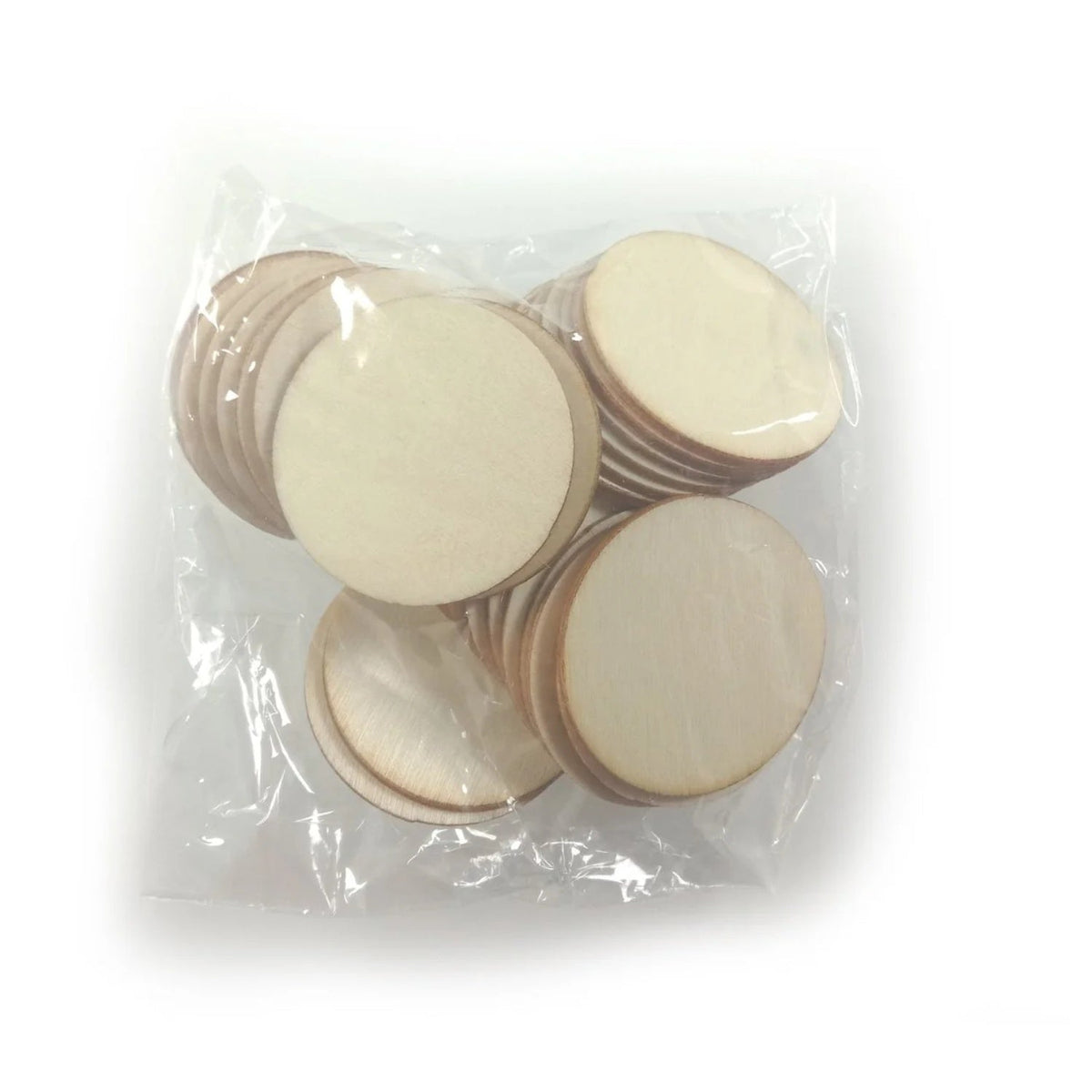 Flat Wooden Circle Craft Forms 10-100mm – 30mm 30pcs