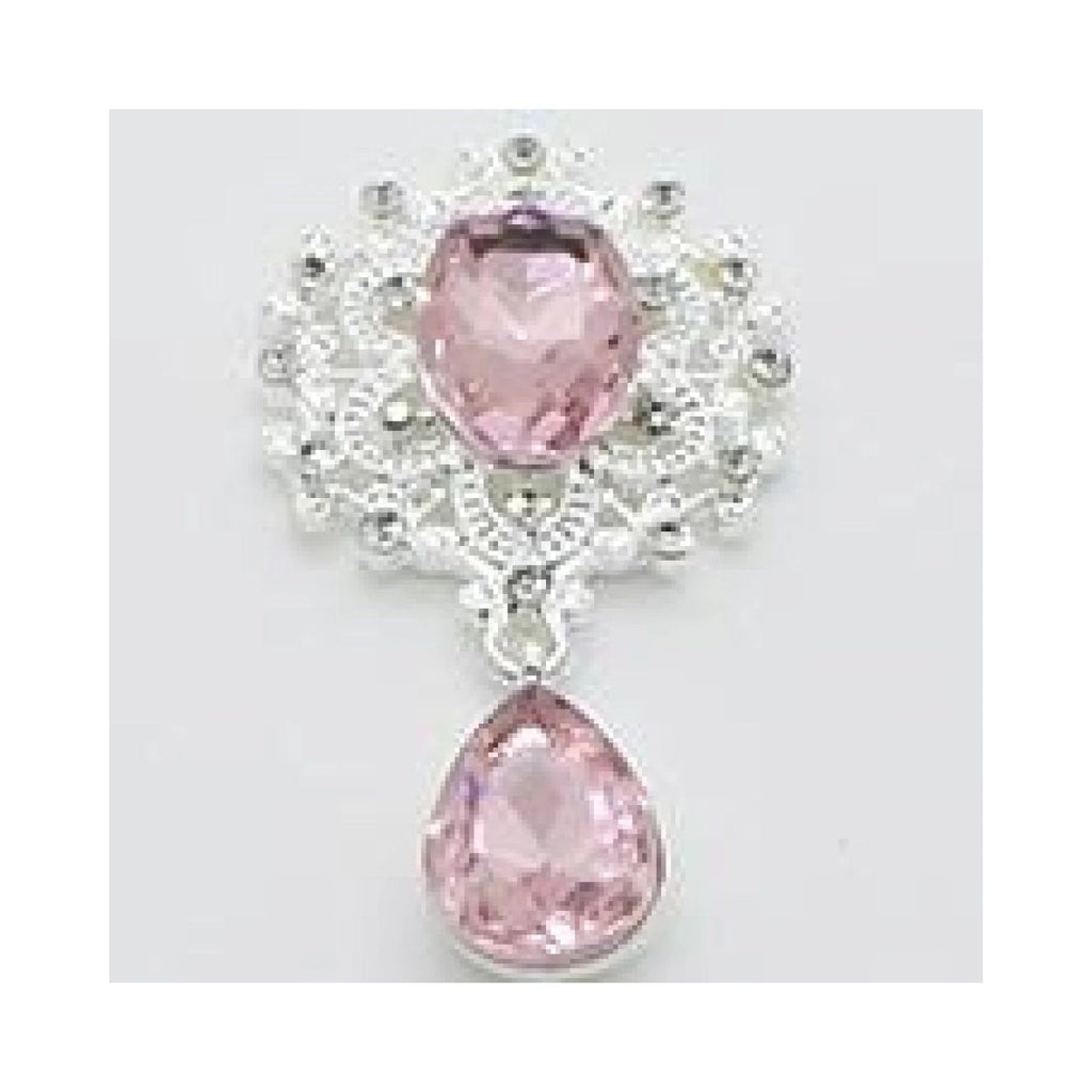 Flatback Rhinestone Cabochon Buttons 45×24mm 5pcs