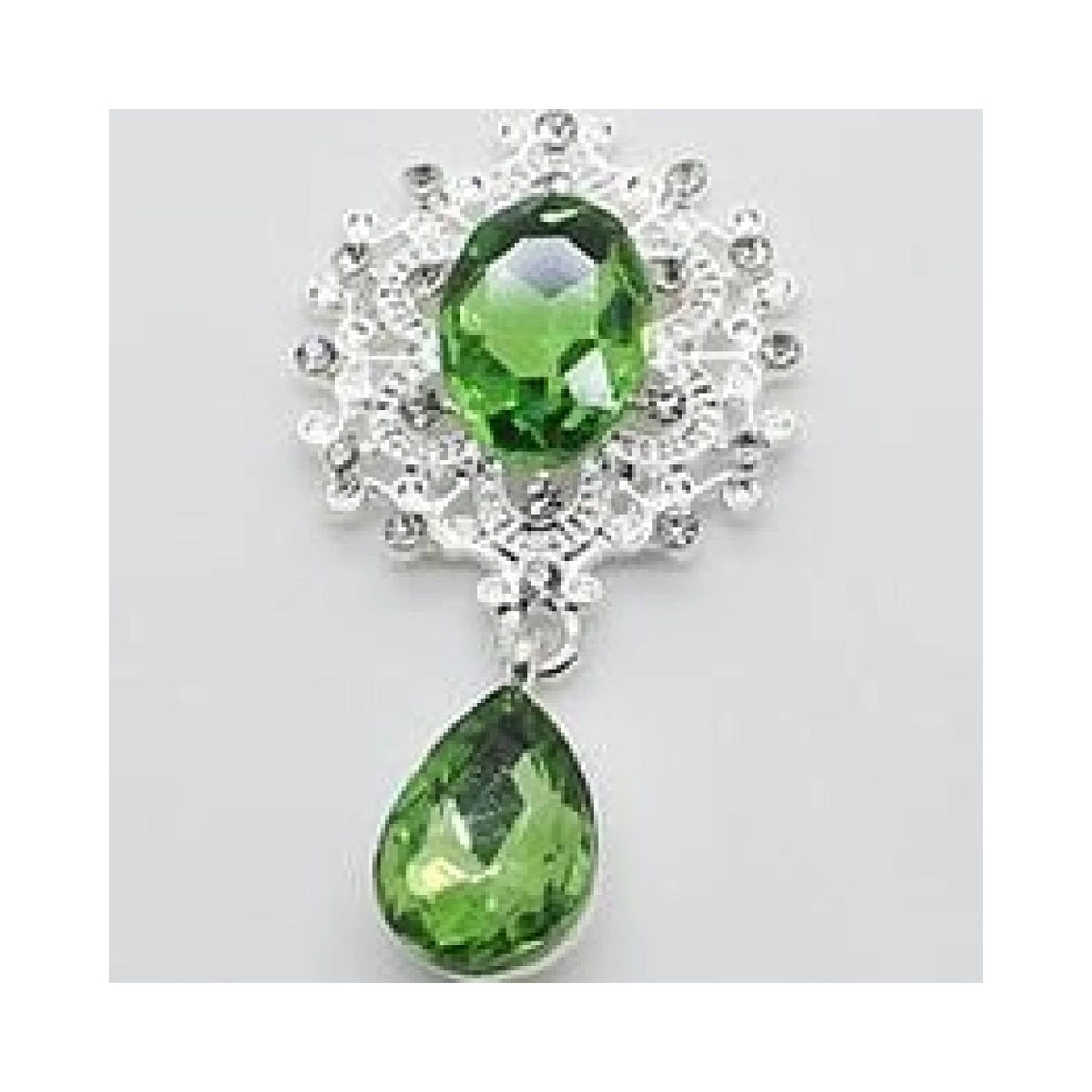 Flatback Rhinestone Cabochon Buttons 45×24mm 5pcs