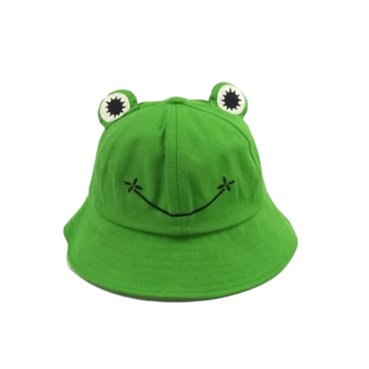 Frog Hat Floppy Sunhat Adjustable Drawstring Kids Bucket Hat – Green