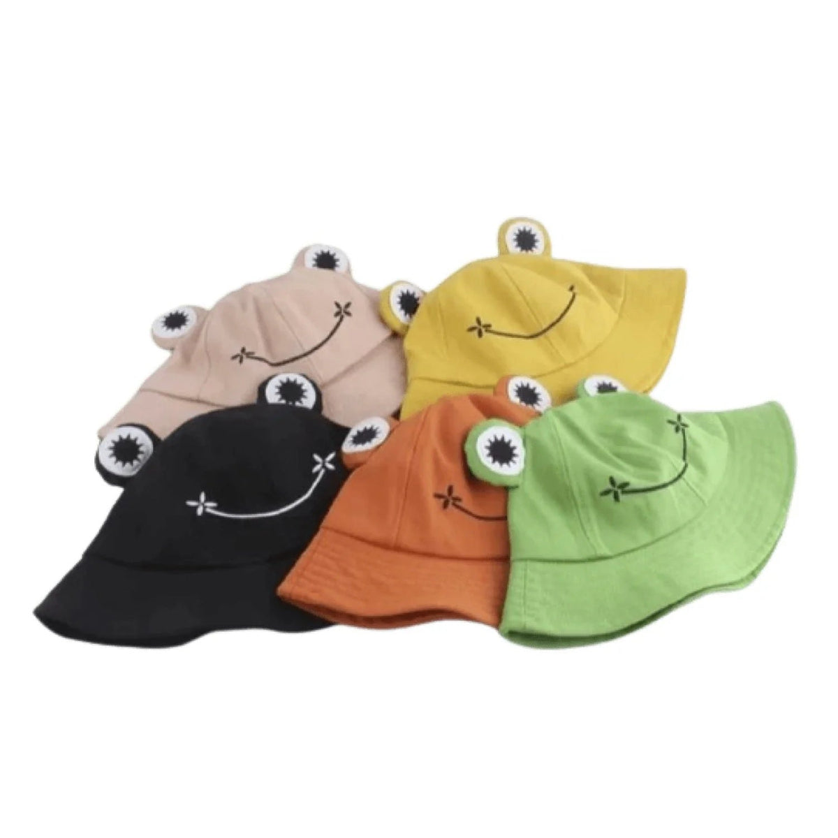 Frog Hat Floppy Sunhat Adjustable Drawstring Kids Bucket Hat