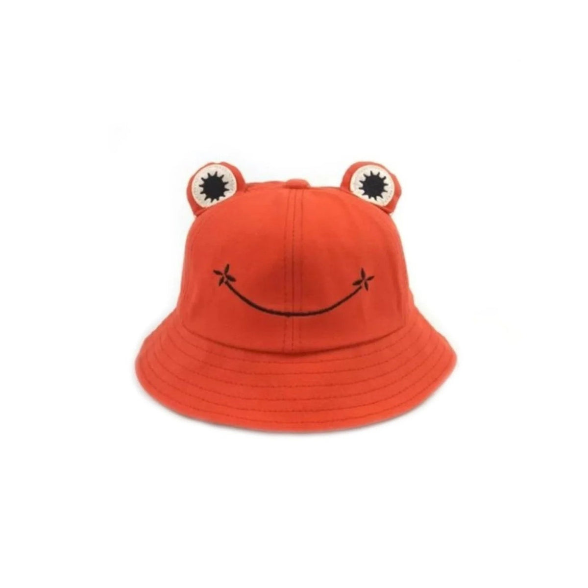 Frog Hat Floppy Sunhat Adjustable Drawstring Kids Bucket Hat – Orange