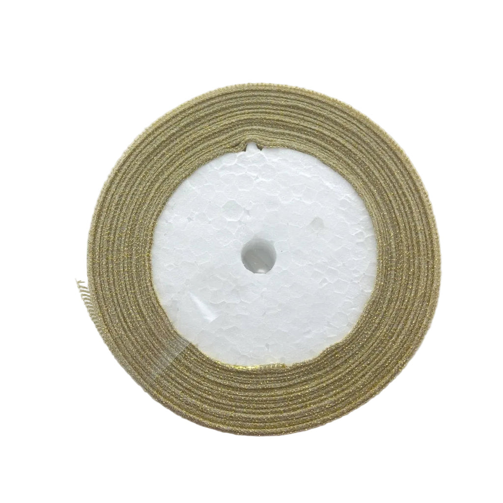 Gold 25mm Ribbon 22m for Wedding and Christmas
