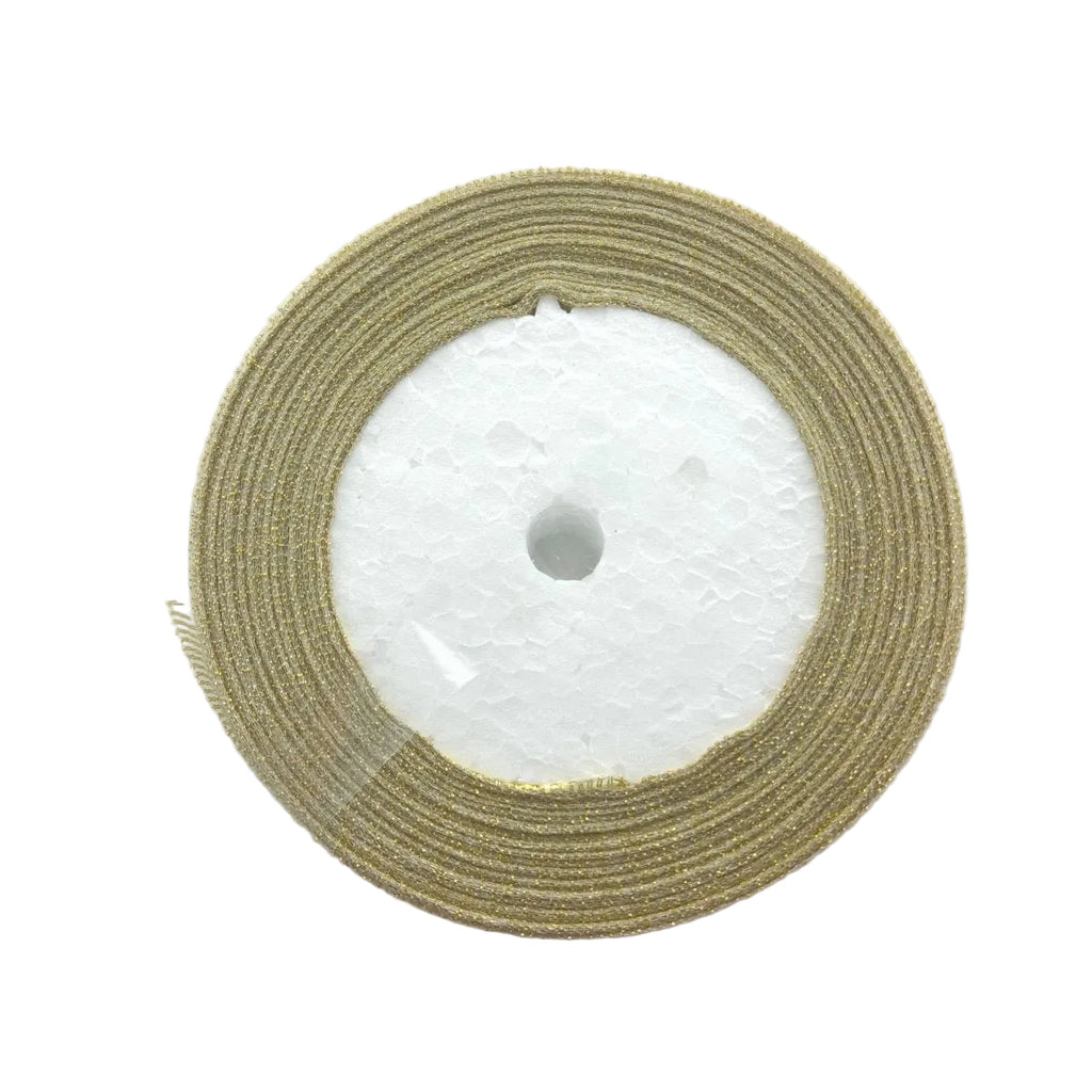 Gold 25mm Ribbon 22m for Wedding and Christmas