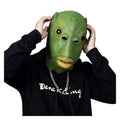 Green Fish Head Mask Cosplay Costume Latex Headgear