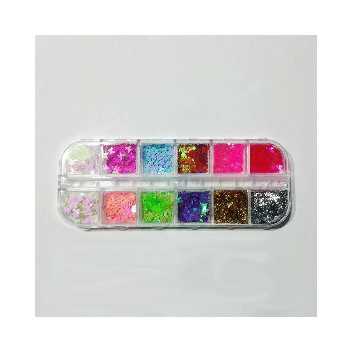 Holographic Butterfly & Irregular Nail Sequins Flakes