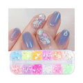 Holographic Butterflies Nail Sequins Set – 4 Mirror Slices