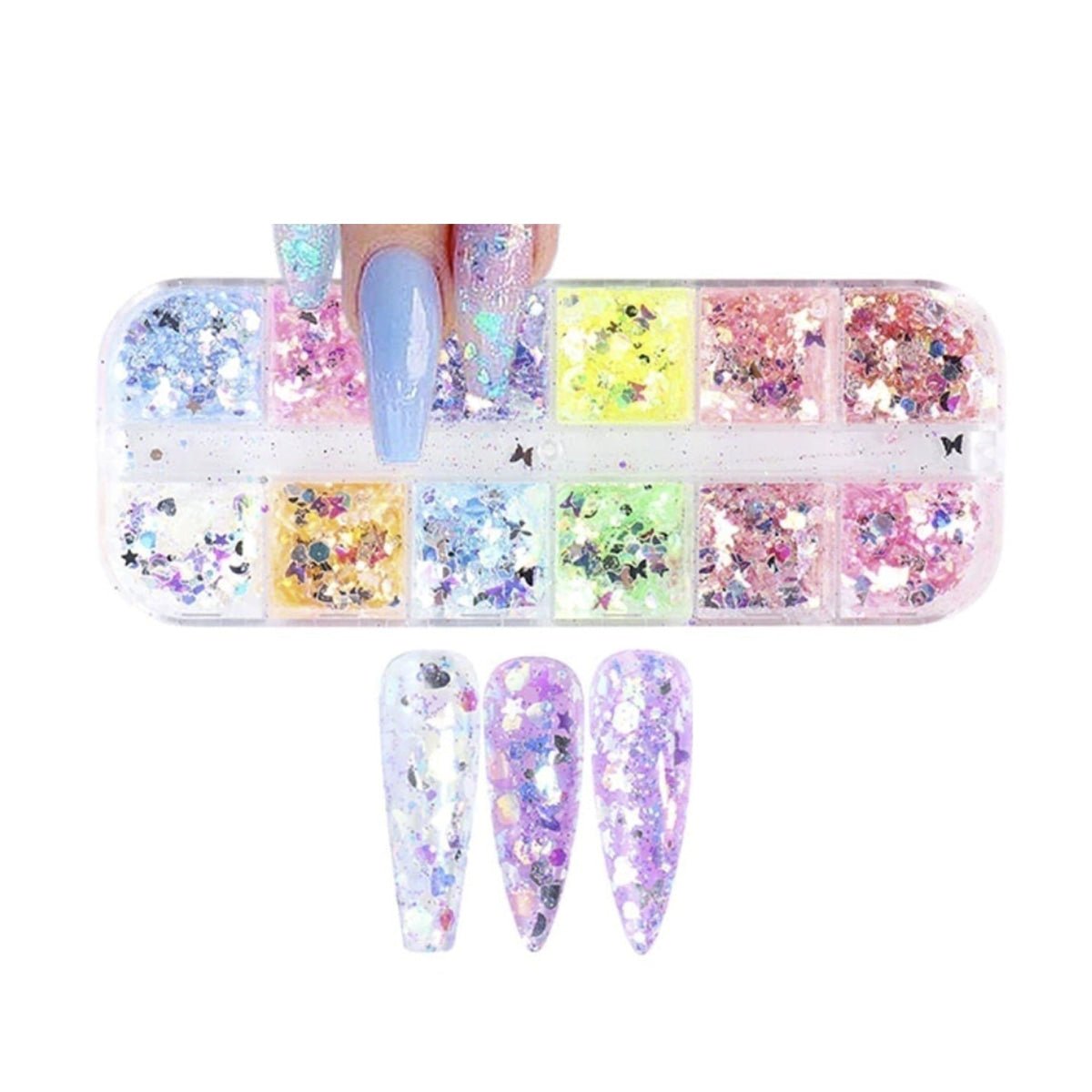 Holographic Irregular Nail Sequins Flakes