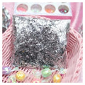 Holographic Nail Decoration Flakes 3D Glitter Set – Silver
