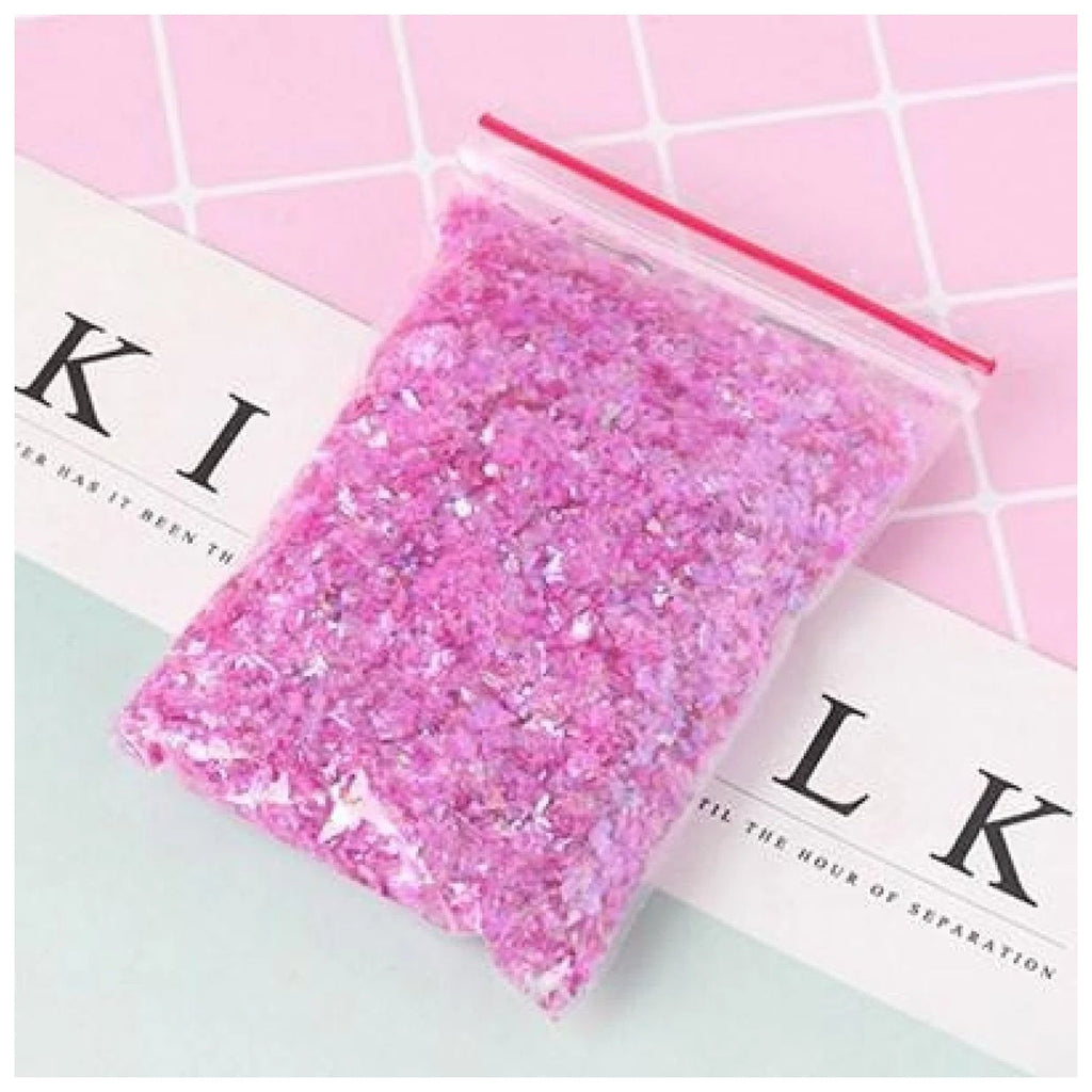 Holographic Nail Decoration Flakes 3D Glitter Set