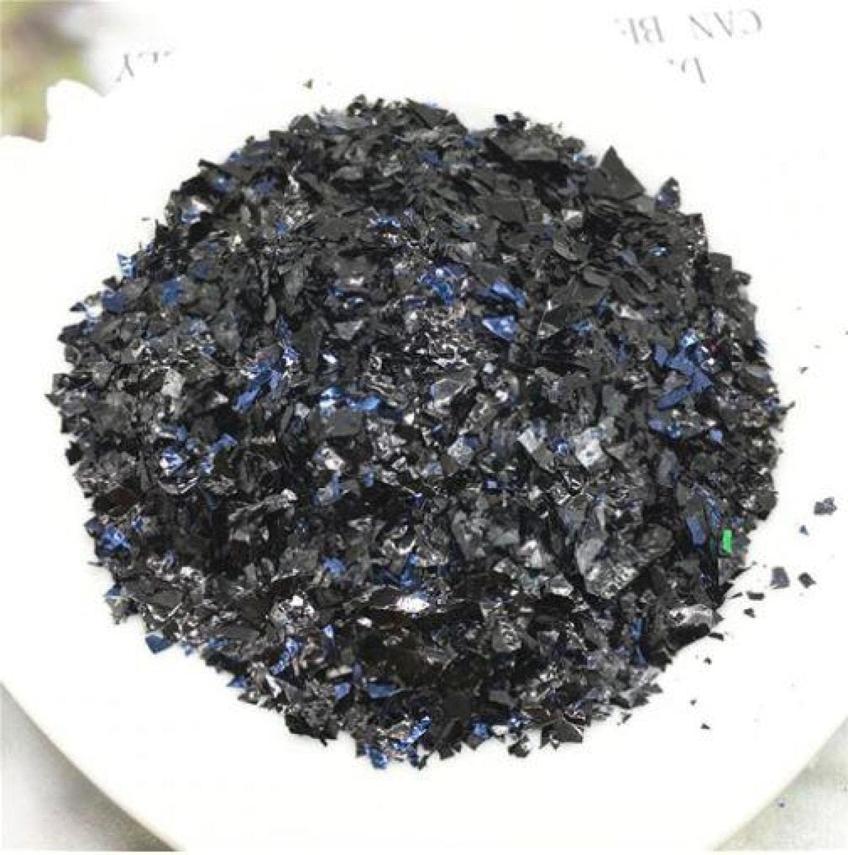 Holographic Nail Flake Glitter 6-20mm DIY Sequin – Black