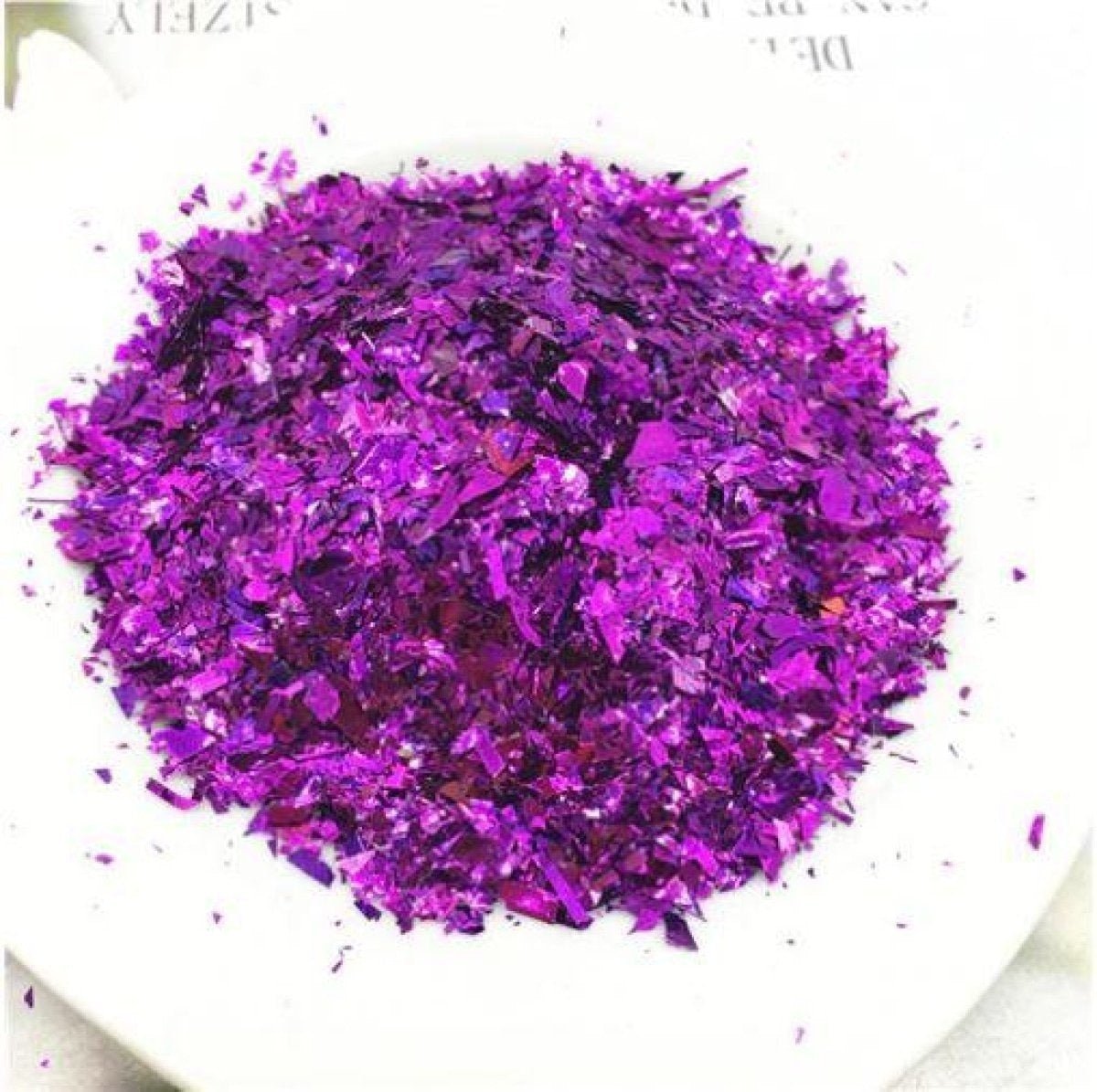 Holographic Nail Flake Glitter 6-20mm DIY Sequin – Dark Purple