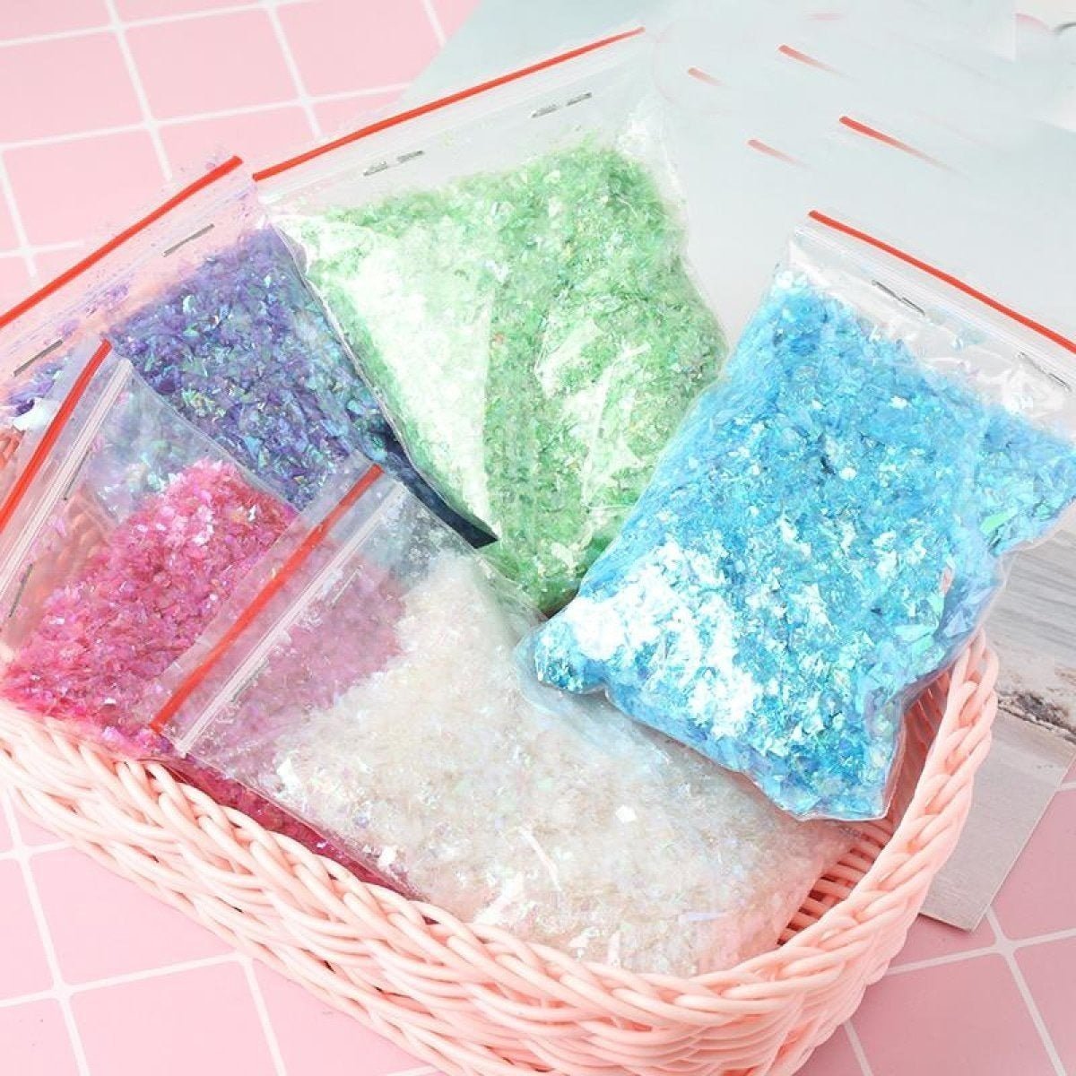Holographic Nail Flake Glitter 6-20mm DIY Sequin