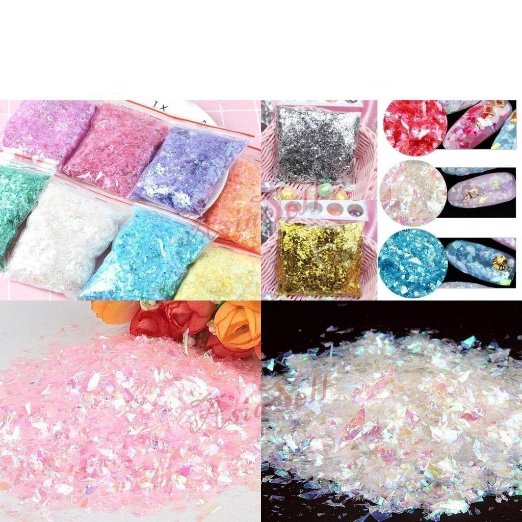 Holographic Nail Flake Glitter 6-20mm DIY Sequin