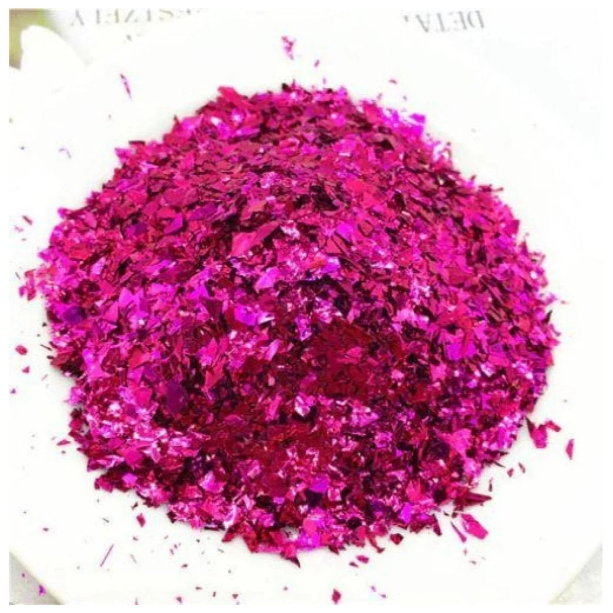 Holographic Nail Decoration Flakes 3D Set – Rose Red/Purple