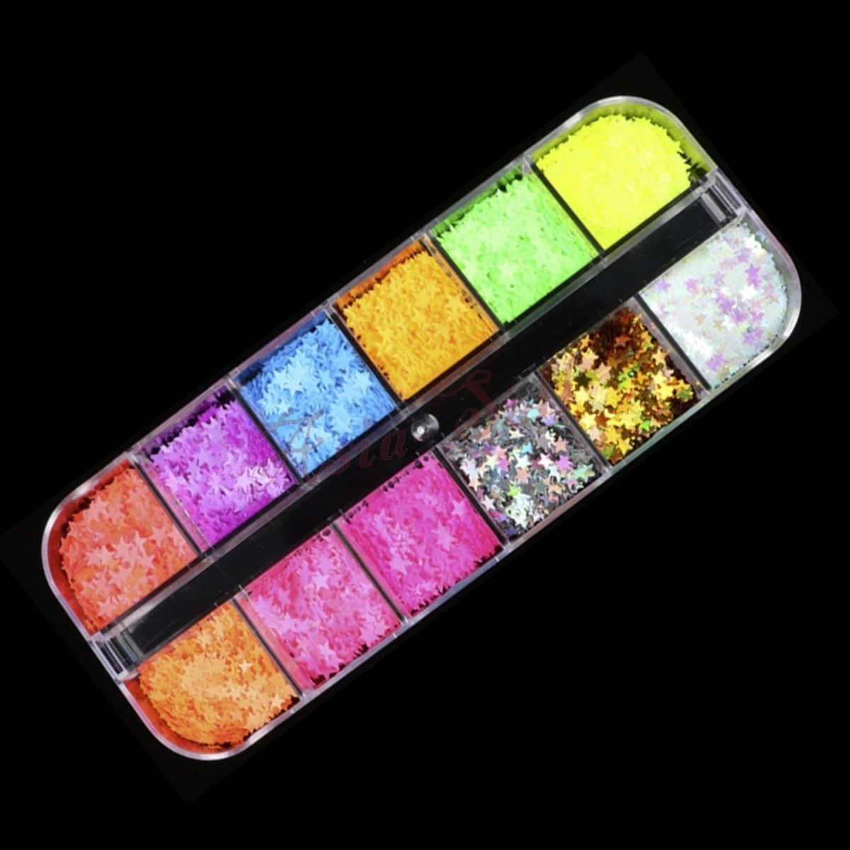 Holographic Nail Paillette Mirror Slices – Fruit, Heart, Butterfly