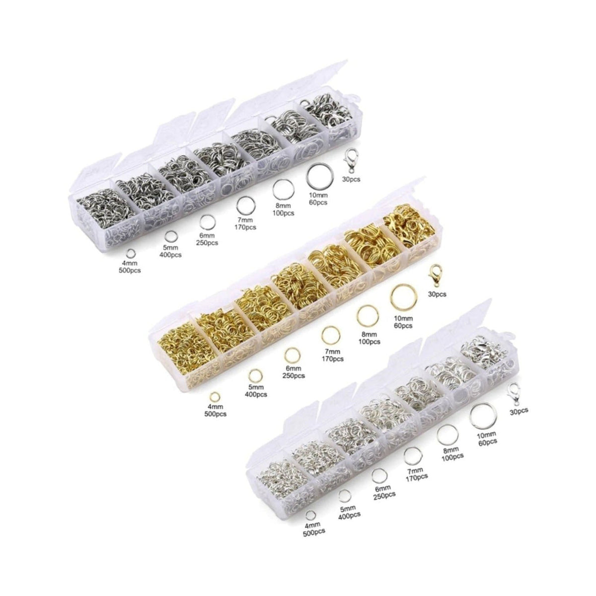 Alloy Jewellery Making Kit with Jump Rings & Lobster Clasps