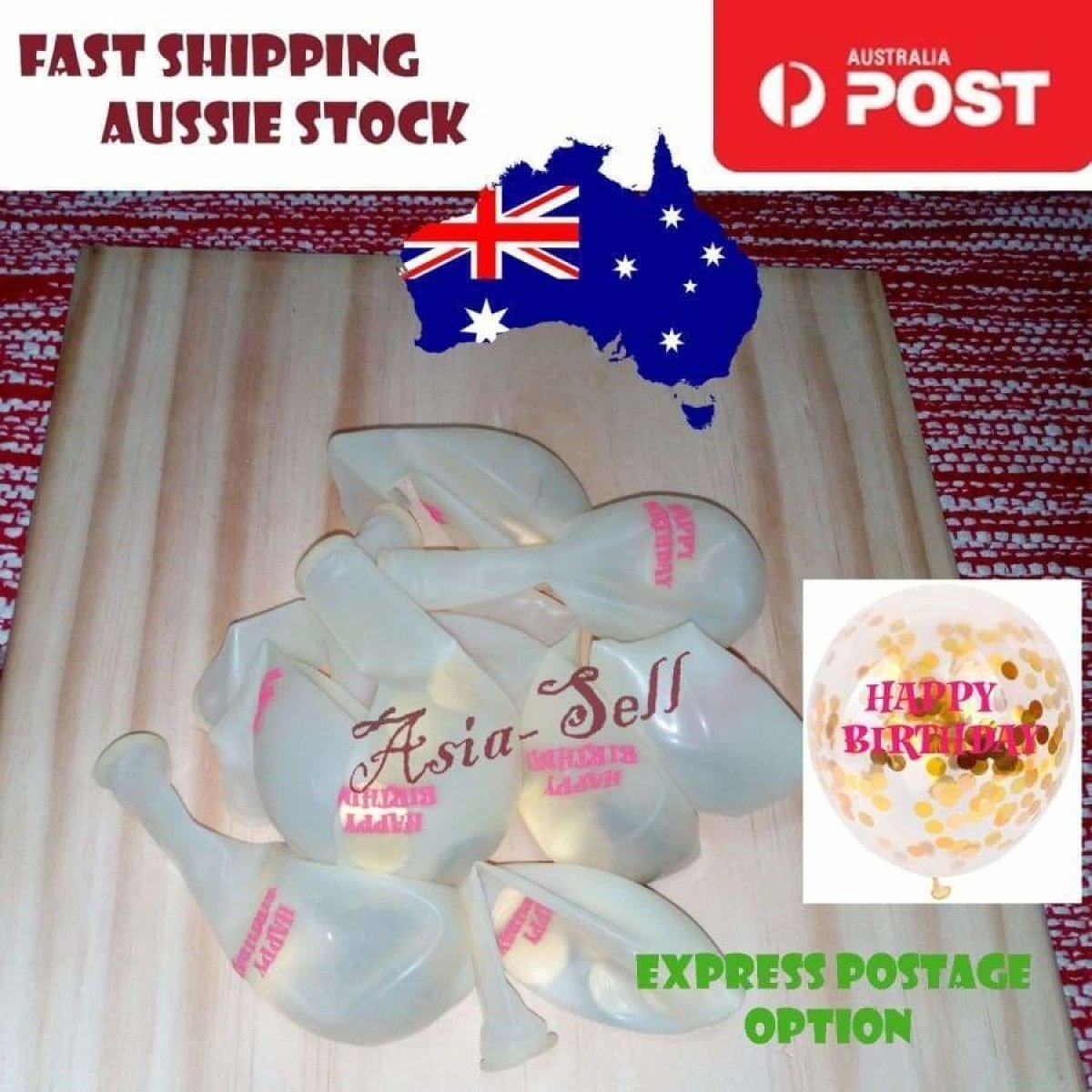 30cm Clear Confetti Balloons Purple Silver Gold – HAPPY BIRTHDAY, Purple Silver Gold Circles