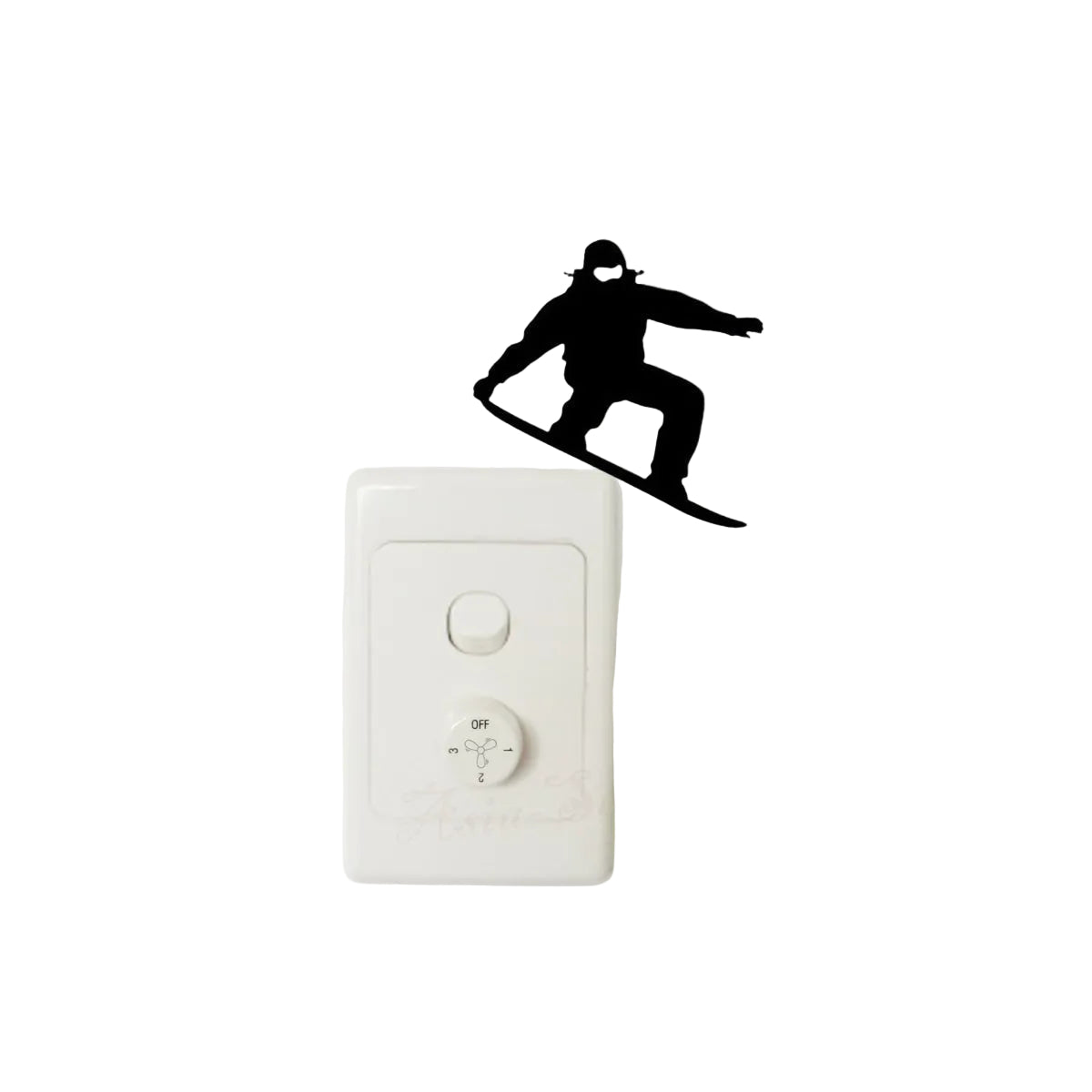 Light Switch Sports Sticker – Snowboarder