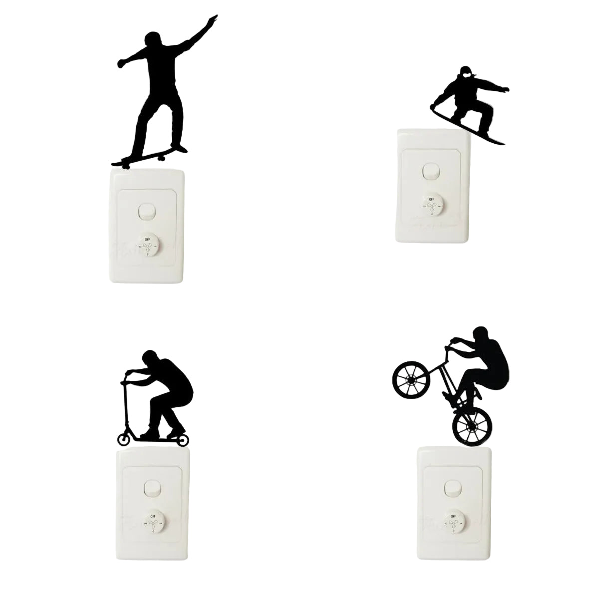 Light Switch Sports Sticker – Sports Set (4pcs)