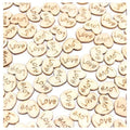 Wooden Love Heart Confetti – 100 Mini Hearts 10x12mm