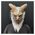 Lucifer Devil Latex Halloween Mask with Horns