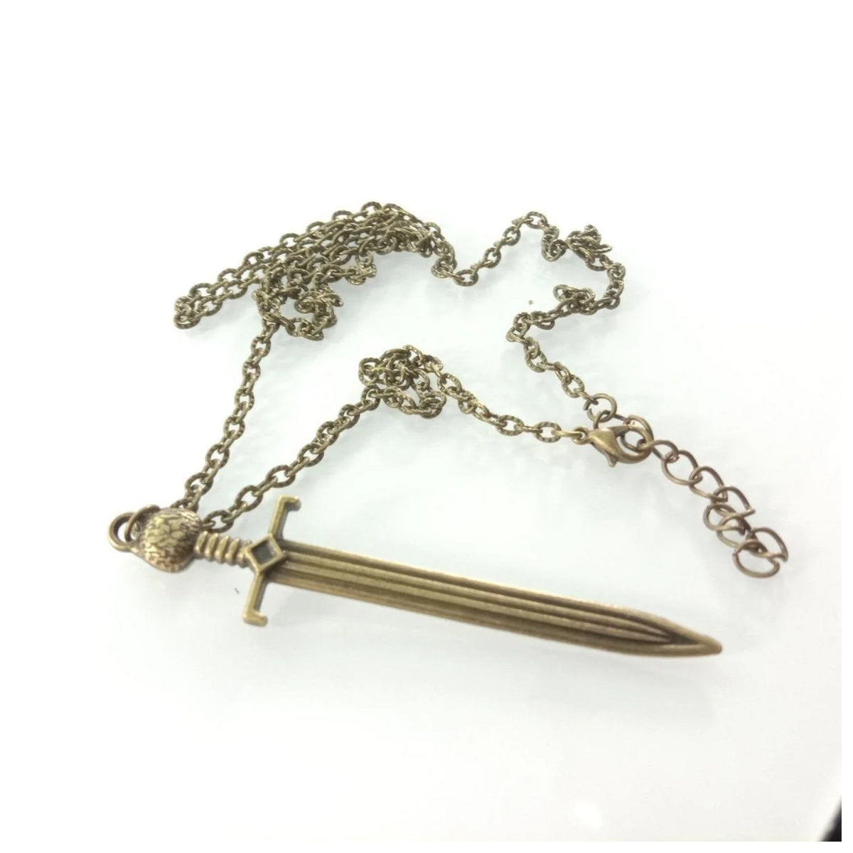 Luminous Glowing Bronze Necklace Pendant – Glow In The Dark Sword