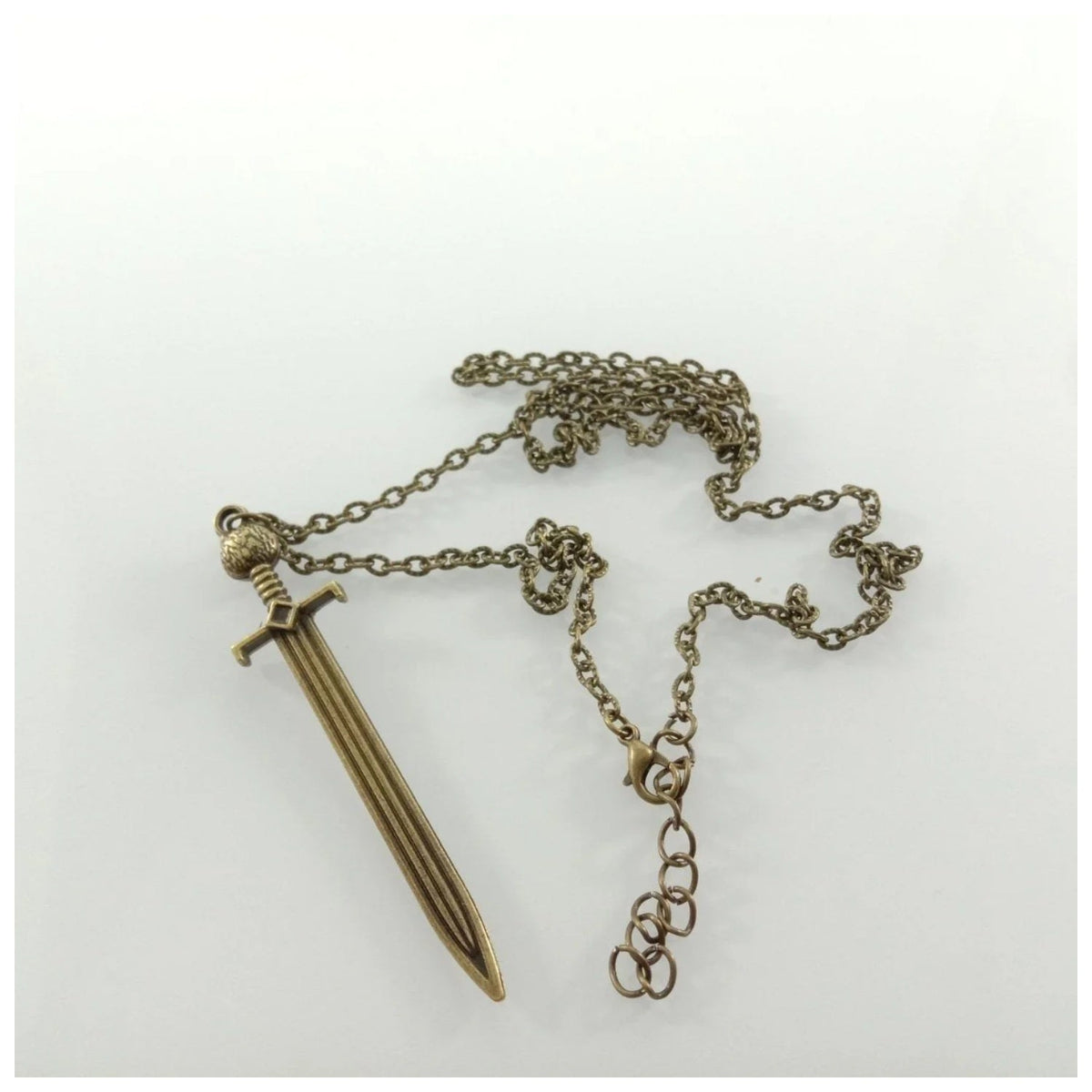 Luminous Glowing Bronze Necklace Pendant – Glow In The Dark Sword