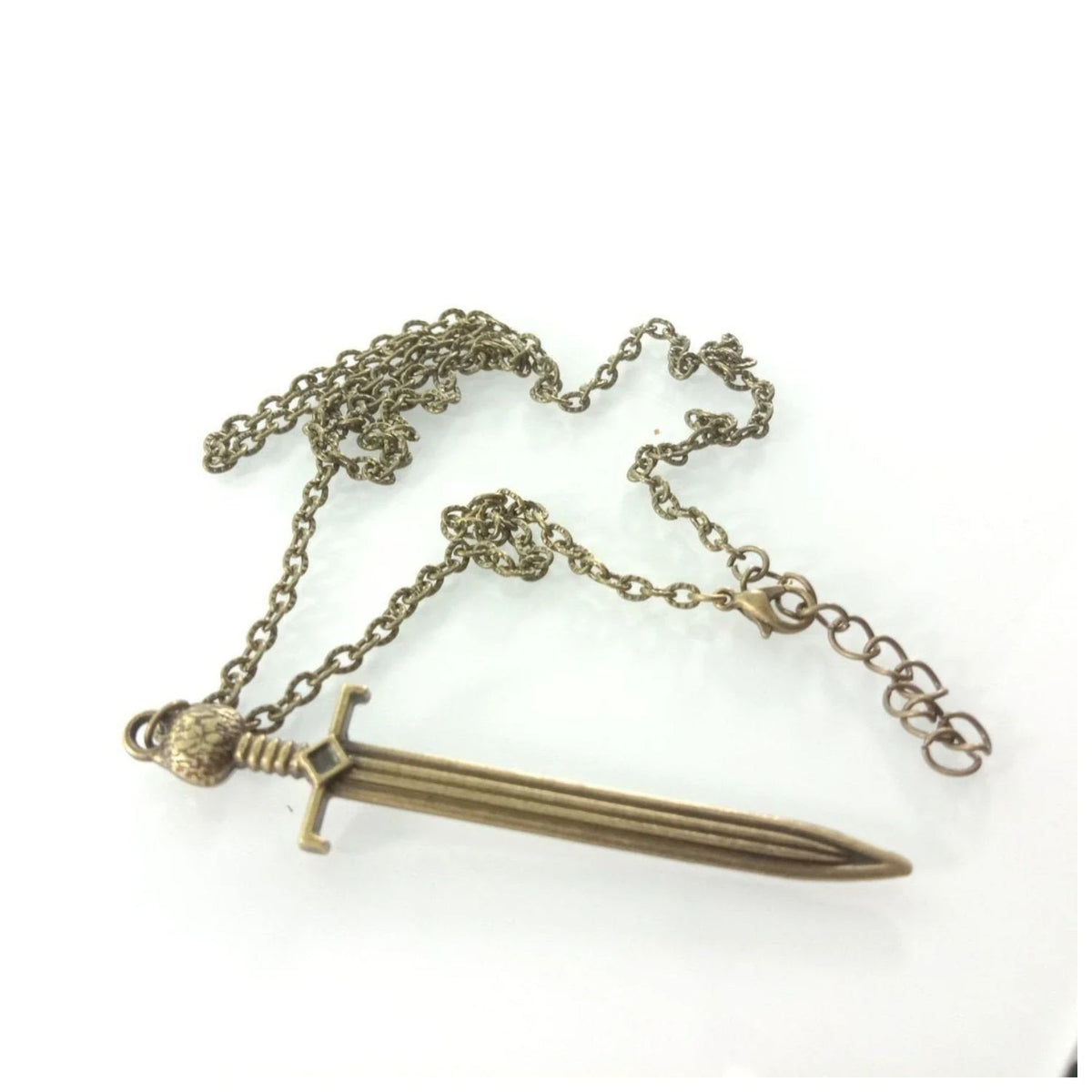 Luminous Glowing Bronze Necklace Pendant – Glow In The Dark Sword