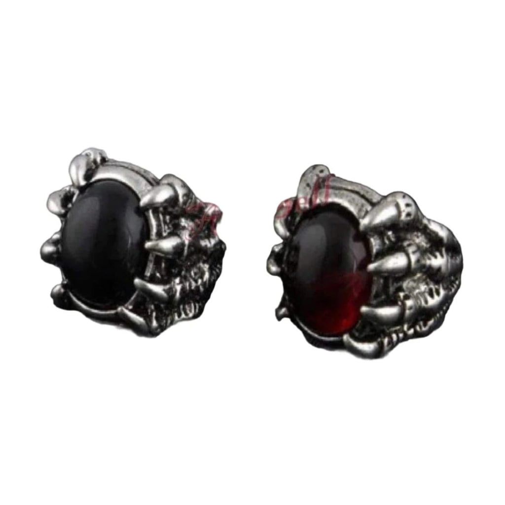 Men's Red Black Skull Dragon Claw Ring Size 8-11 – Mens Fashion Red Black Skull Dragon Claw Finger Ring Punk Size 8 U.S., 18mm Dia - Black 8(US) / P-1/2(Aus) / 57mm Circum.