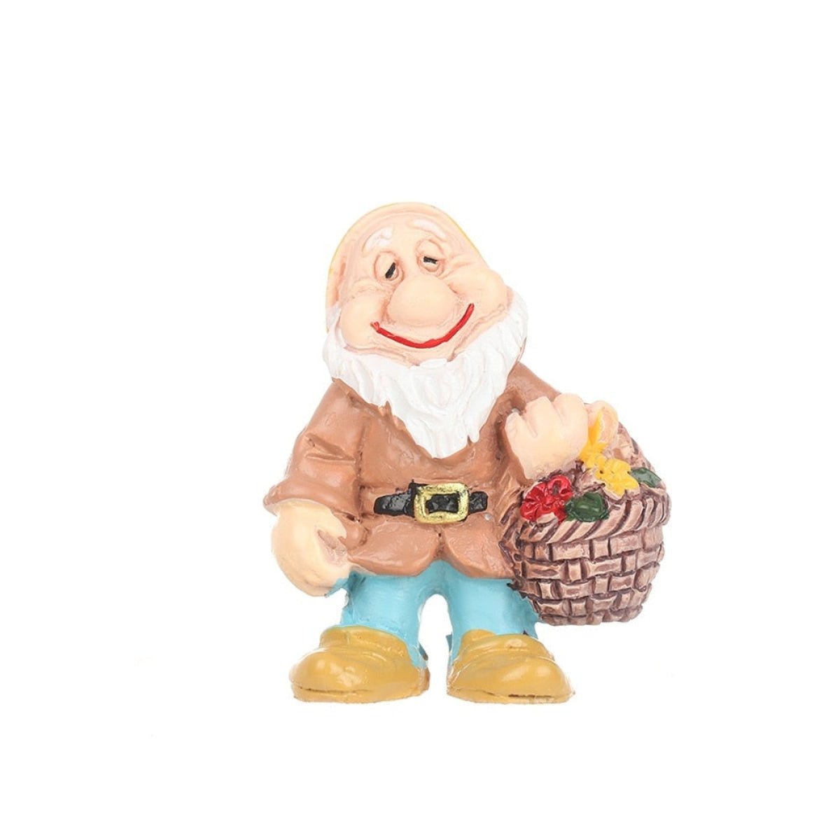 Mini Drunk Elf Garden Dwarf Figurine Set – Brown Gnome