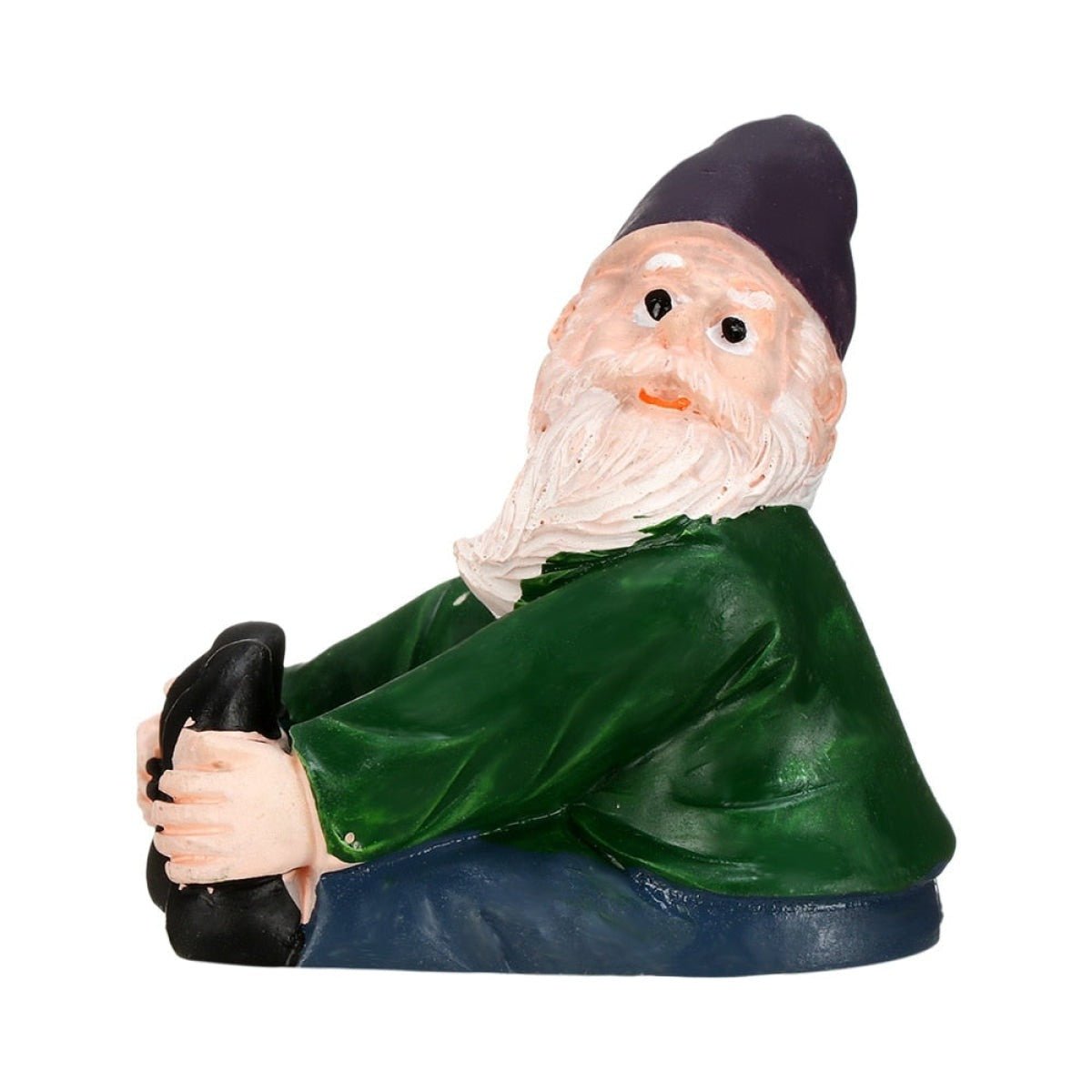 Mini Drunk Elf Garden Dwarf Figurine Set – Leg Stretch Gnome