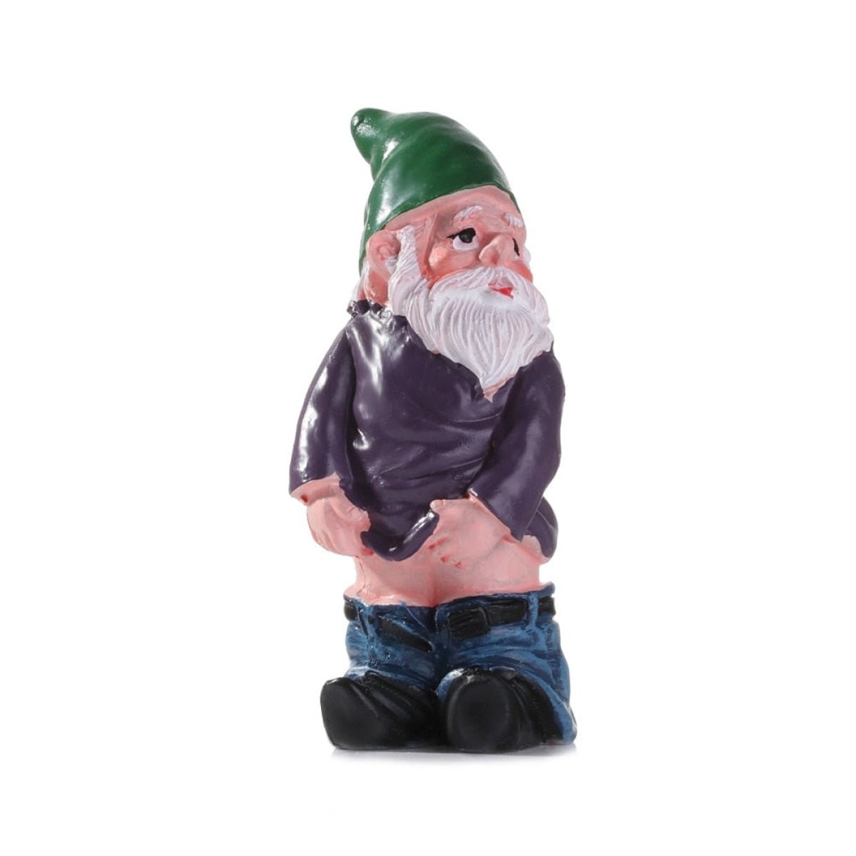 Mini Drunk Elf Garden Dwarf Figurine Set – Peeing Gnome