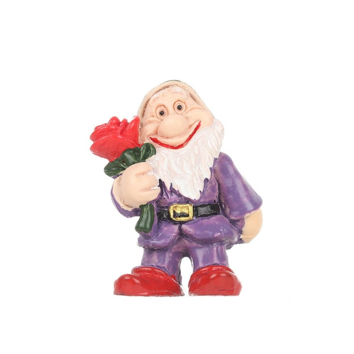 Mini Drunk Elf Garden Dwarf Figurine Set – Purple Gnome