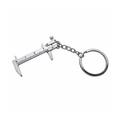 Mini Caliper Ruler Keyring 3mm Max Measure – Mini calipers on a keychain on a white background