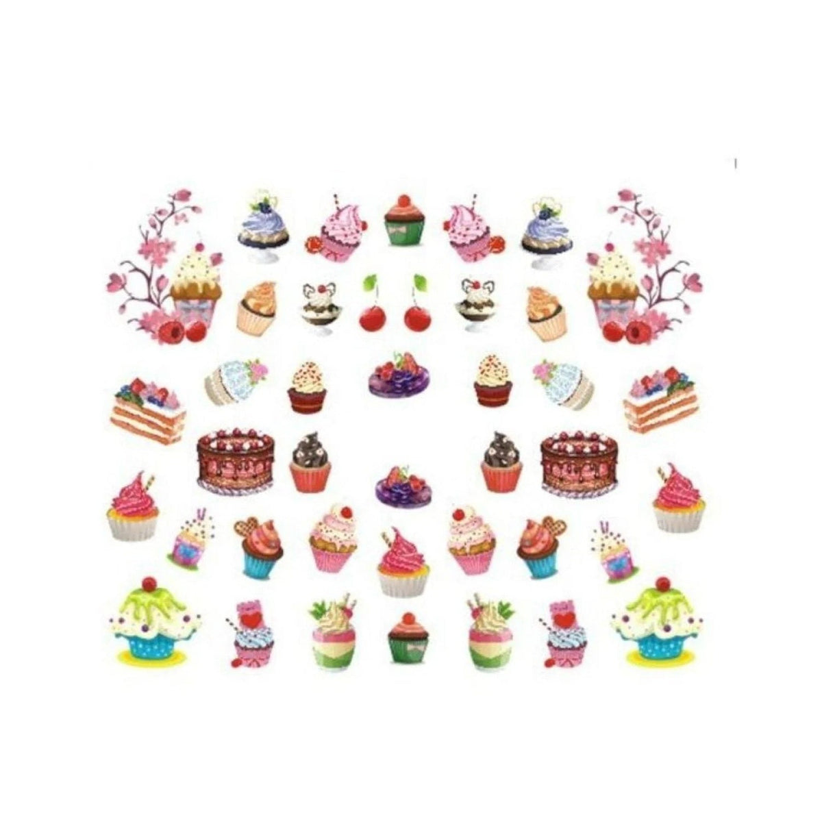 Nail Art Sticker Slider Ice Cream Fruit Sheet STZ477