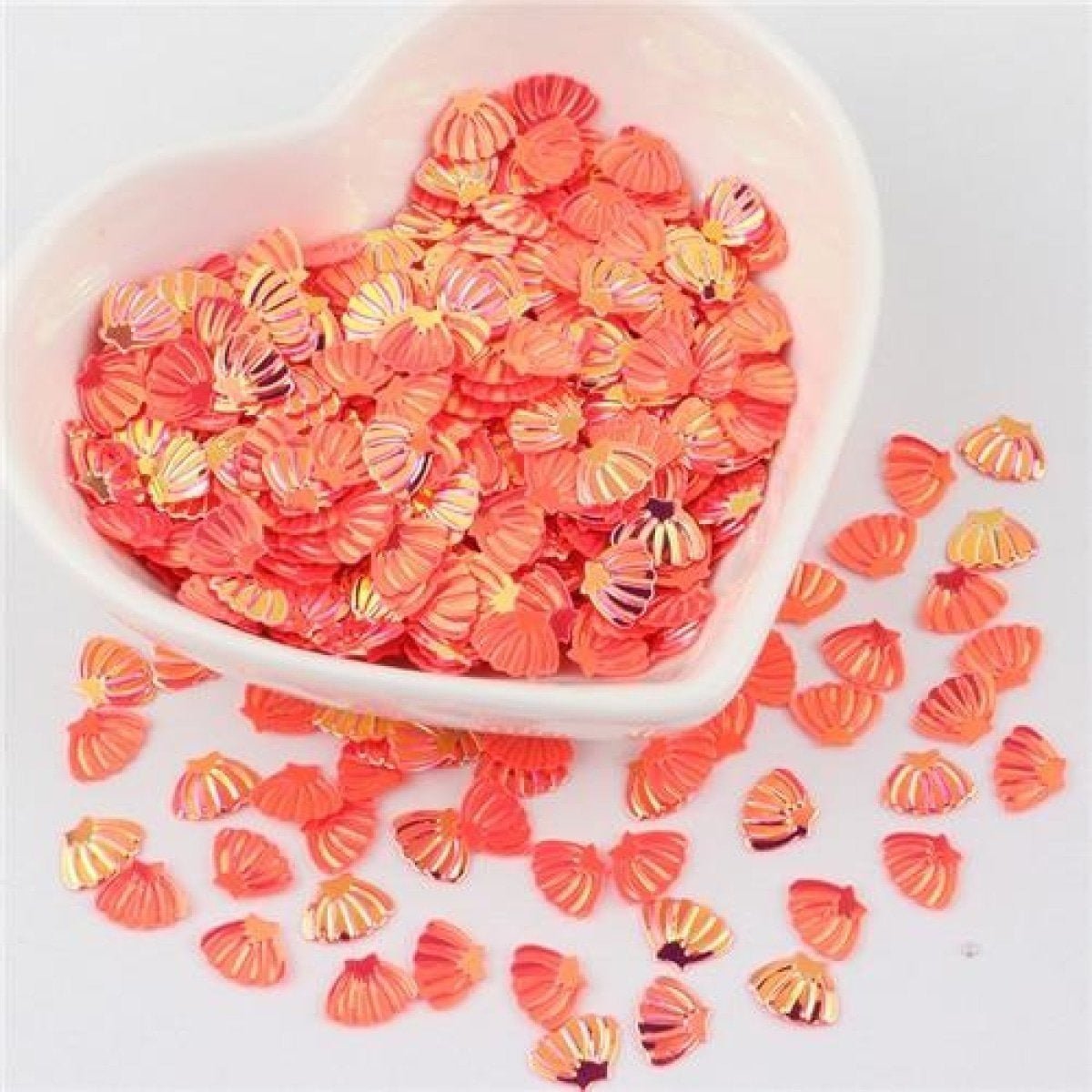 Sea Shell Shape Nail Glitter Sequins 6x8mm 10g – Watermelon Gold