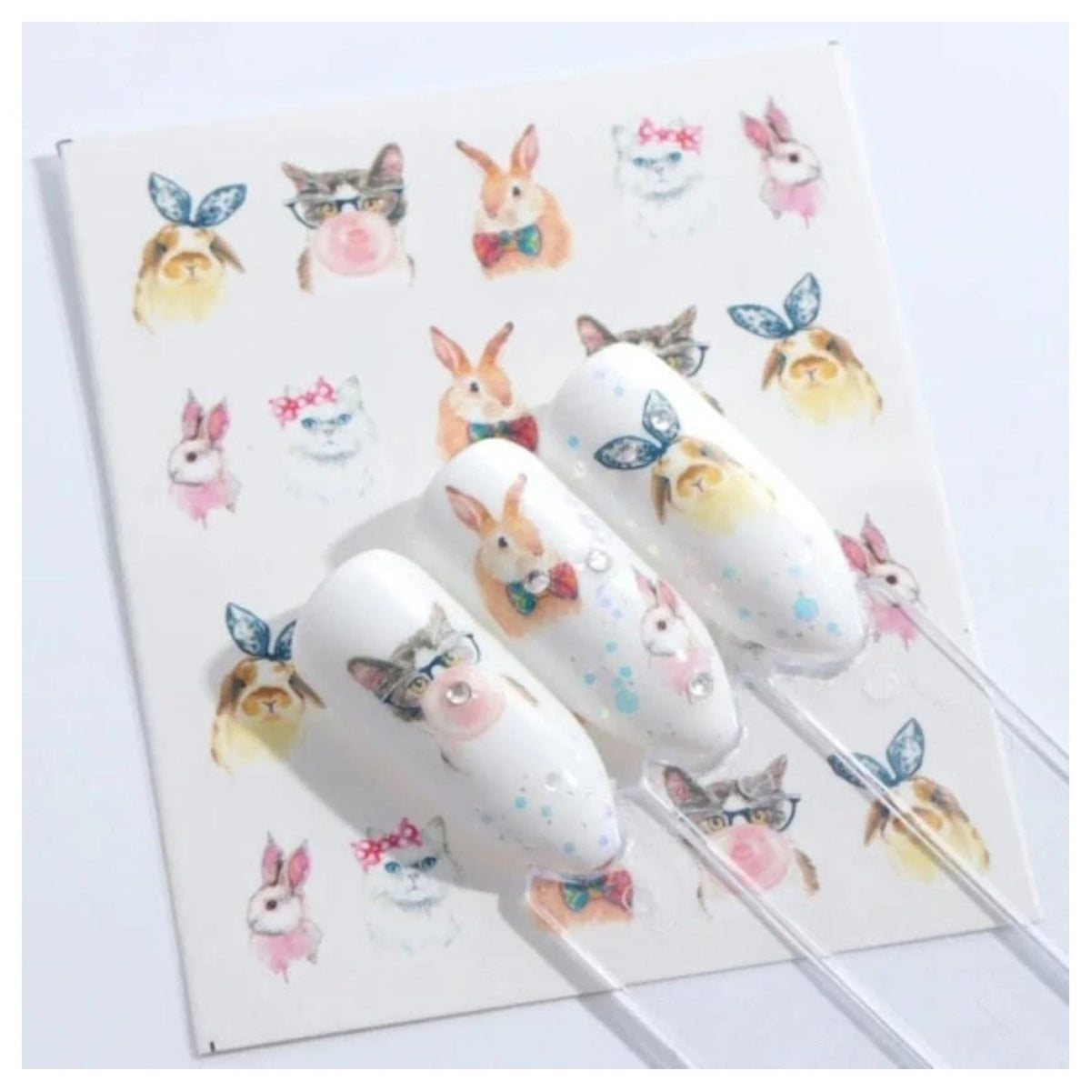 Flamingo Animal Water Transfer Nail Stickers - STZ673