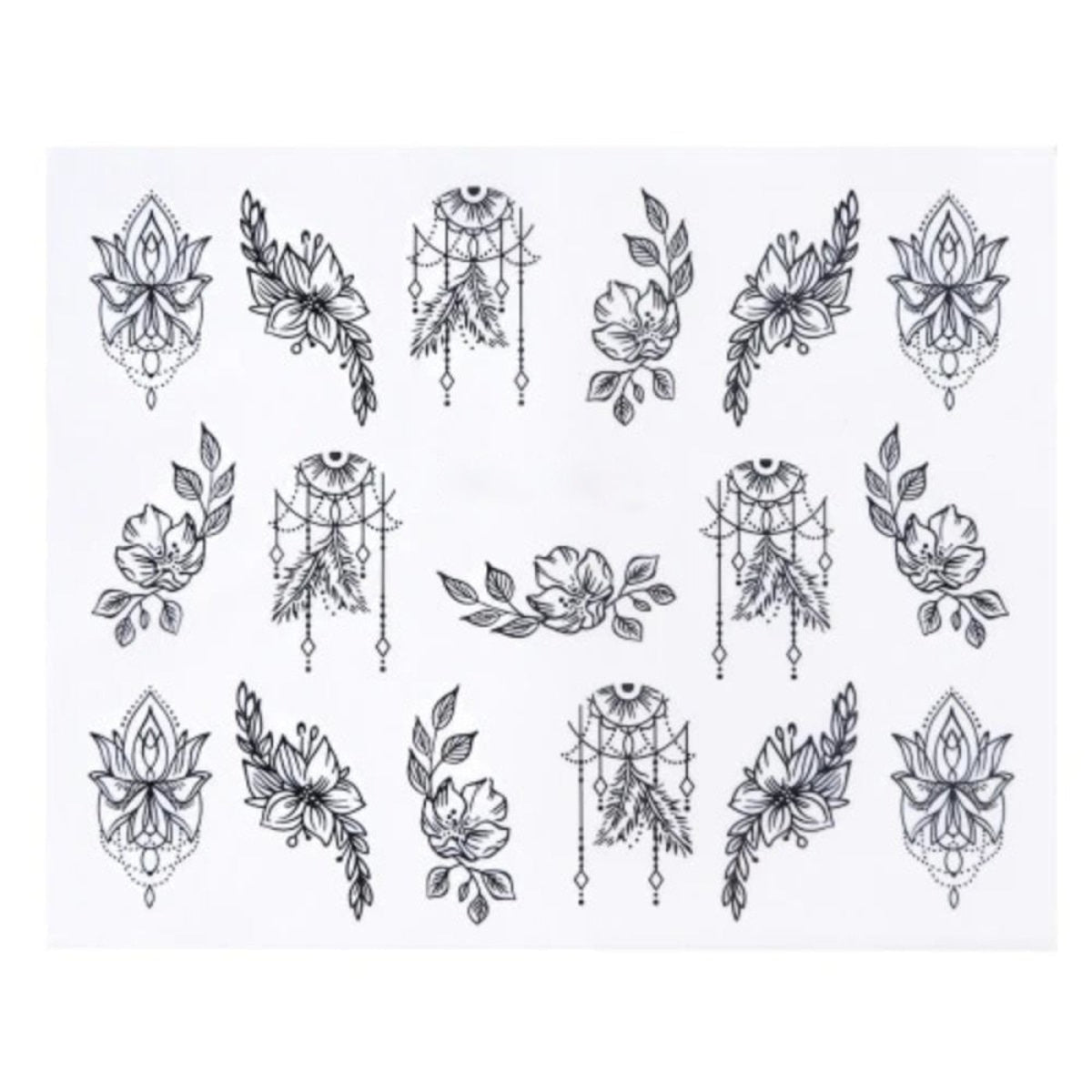 Flamingo Water Transfer Nail Stickers - STZ772