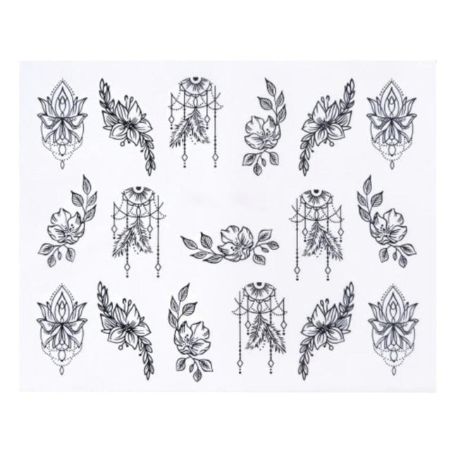 Flamingo Nail Art Sheets – Water Transfer 2 Sheet Fruit Pack