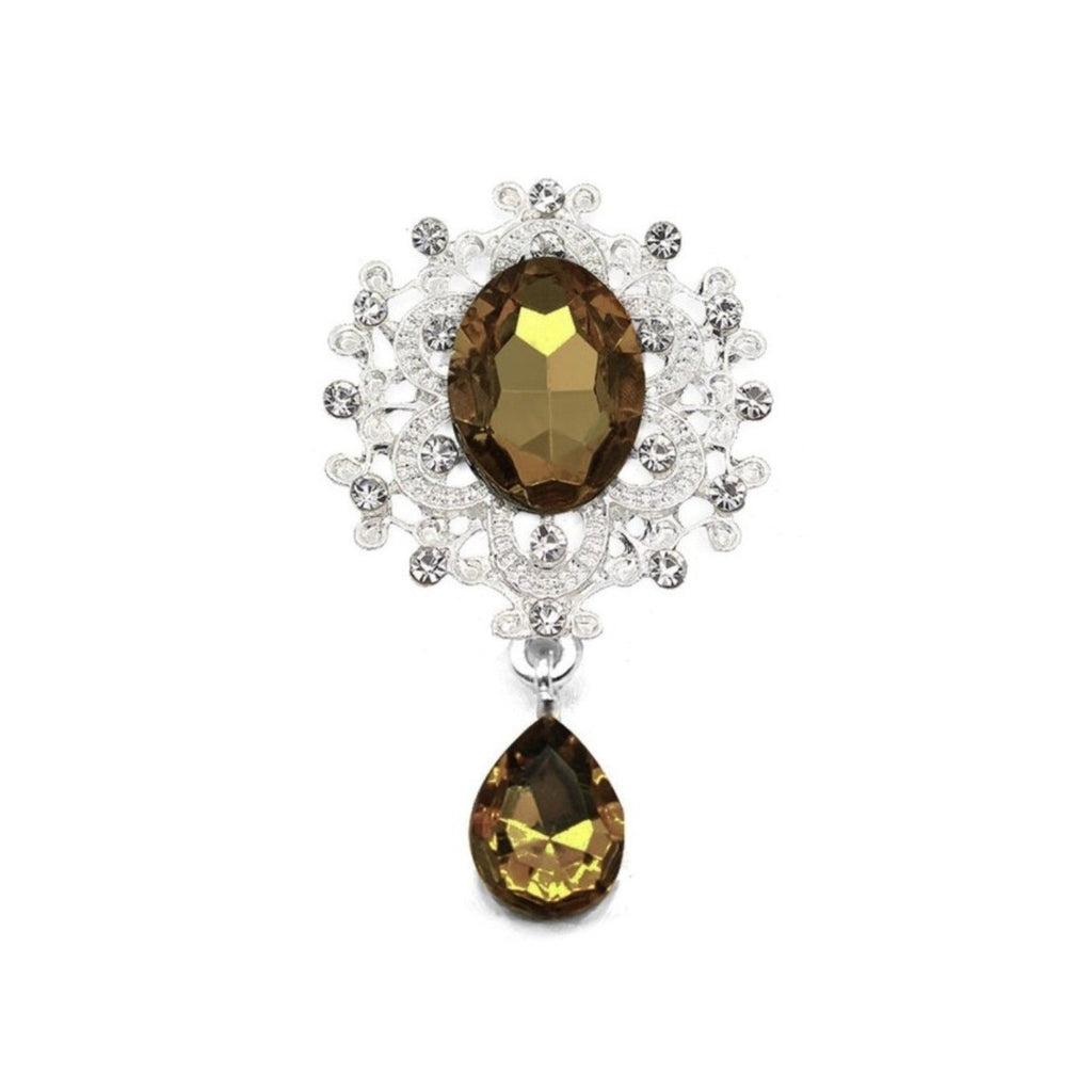 Rhinestone Cabochon Flatback Button 45x24mm