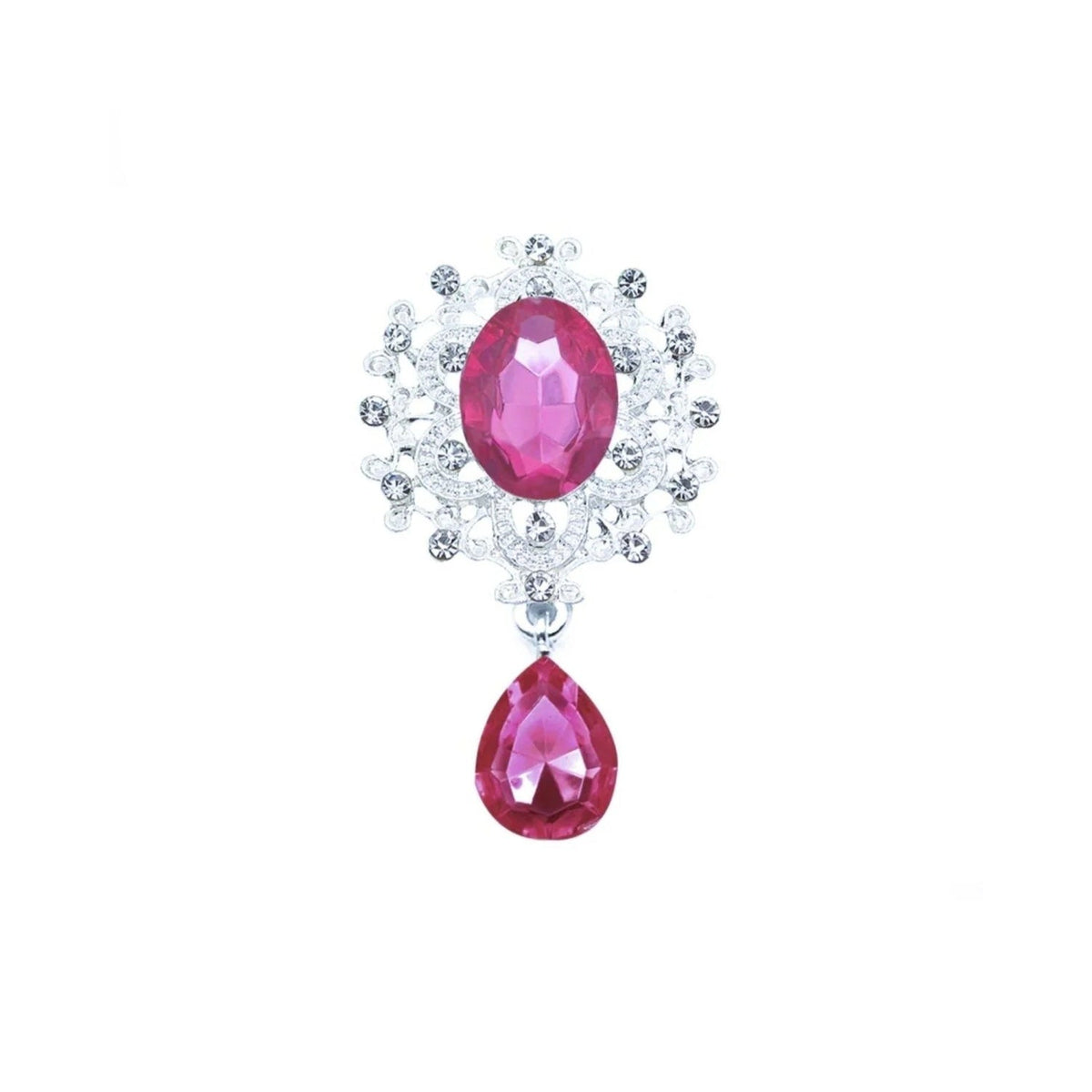 Rhinestone Cabochon Flatback Button 45x24mm