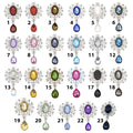Rhinestone Cabochon Flatback Button 45x24mm – 1, 2, 3, 4, 5, 7, 8, 10, 11, 12, 13, 14, 15, 16, 17, 18, 19, 20, 21, 22, 23