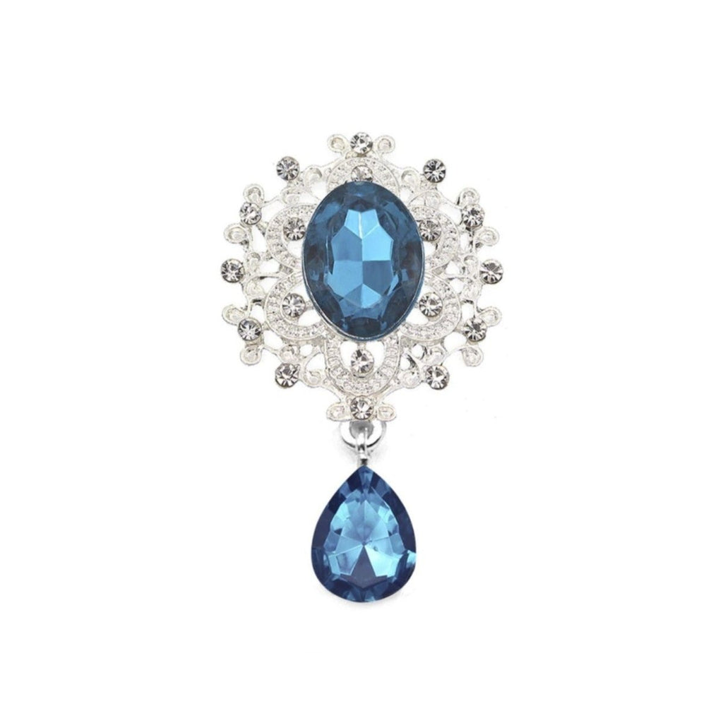 Rhinestone Cabochon Flatback Button 45x24mm